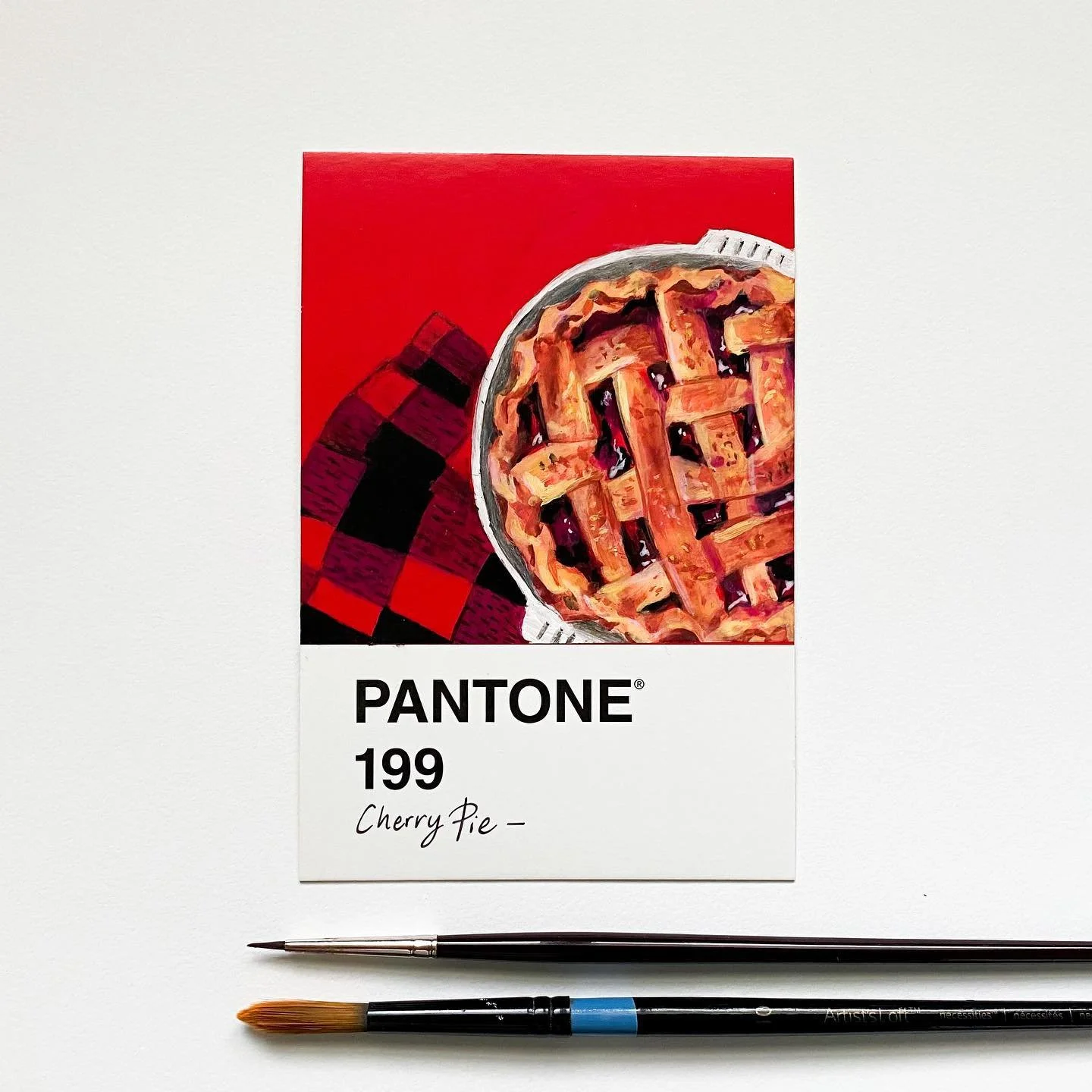 13/30
🍒 🍒 🥧 
A cheery cherry pie 😋 
.
.
.
.
.
#gouacheart #foodart #gouachepainting #gouacheillustration #smallartaccount #dailyart #artfeature #artlovers #100dayproject #smallartaccount #artistsupportingartists #artjournal #calmaesthetic #artist