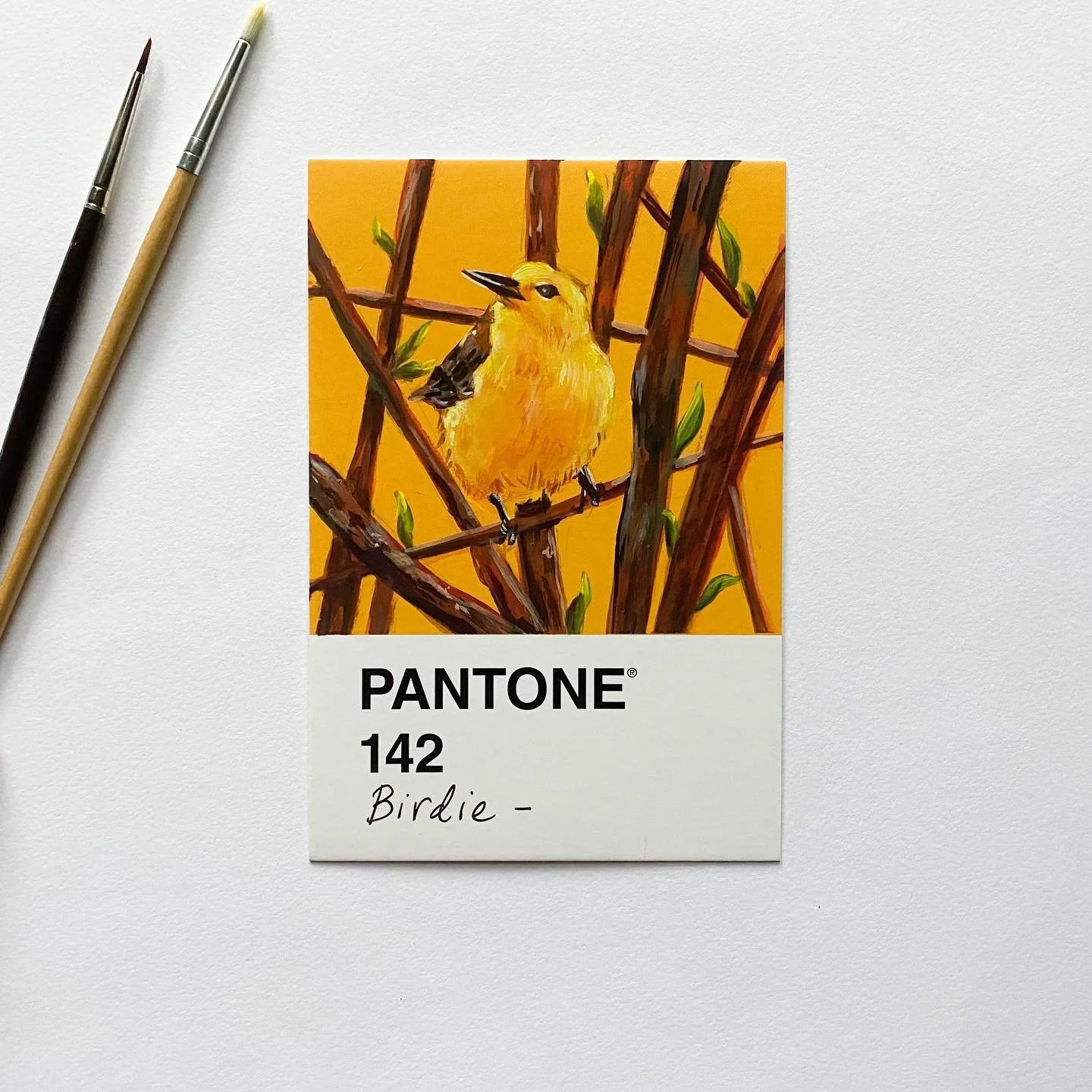 Day 4/30
It&rsquo;s a Prothonotary Warbler 🐥 I feel like this plump little bird is begging to be called something cuter, maybe Tweety(?) I say we steal the name

Reference: Scott Mednick
.
.
.
.
.
.
.
.

#bird #yellow #gouache #gouachepainting #goua