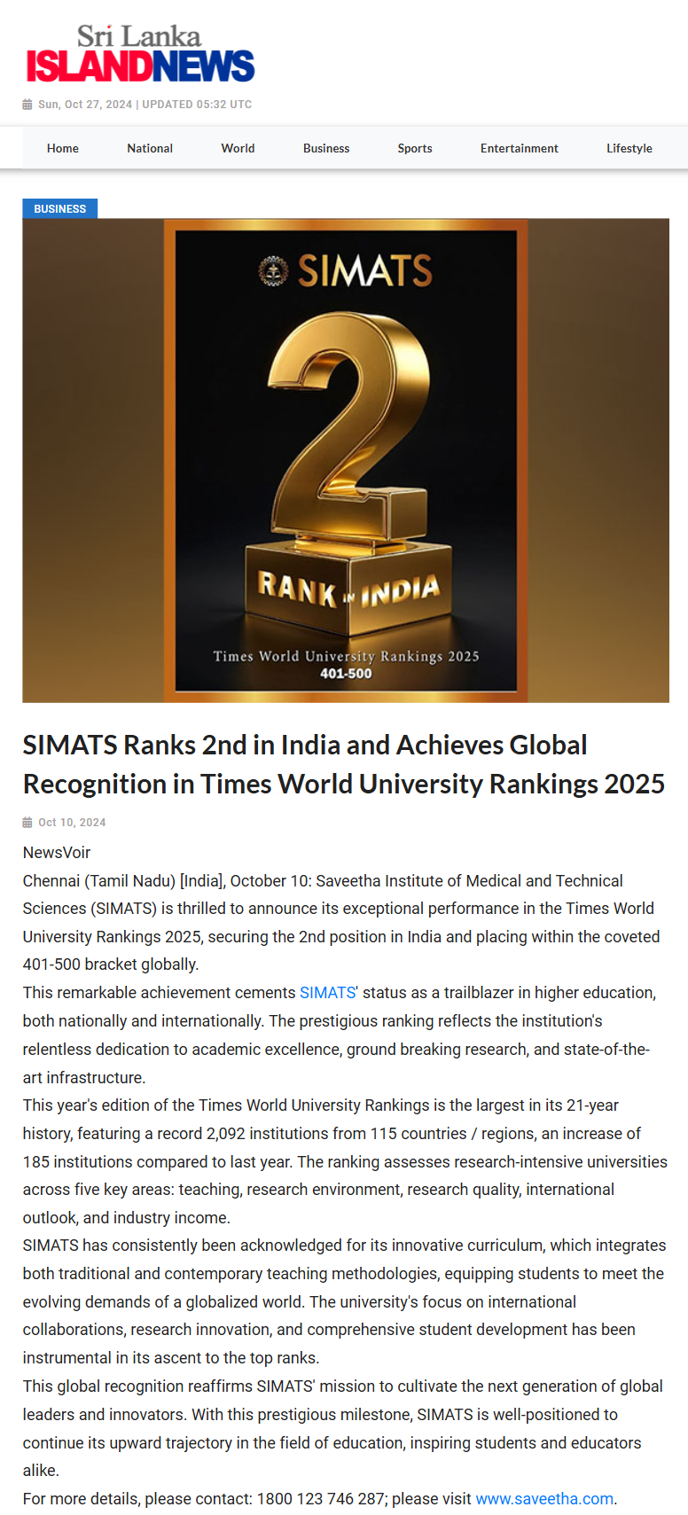 fullpagesnap-screenshot-tool__simats-ranks-2nd-in-india-and-achieves-global-recognition-in-times-world-university-rankings-2025 (3).png