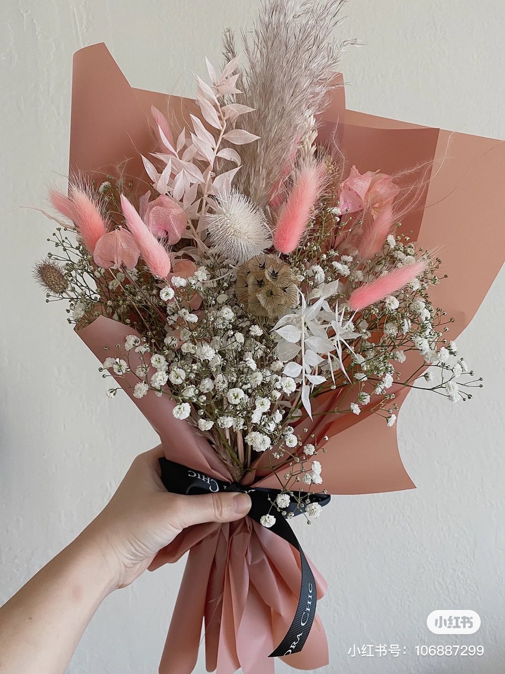 Pink Dried Flower Bouquet