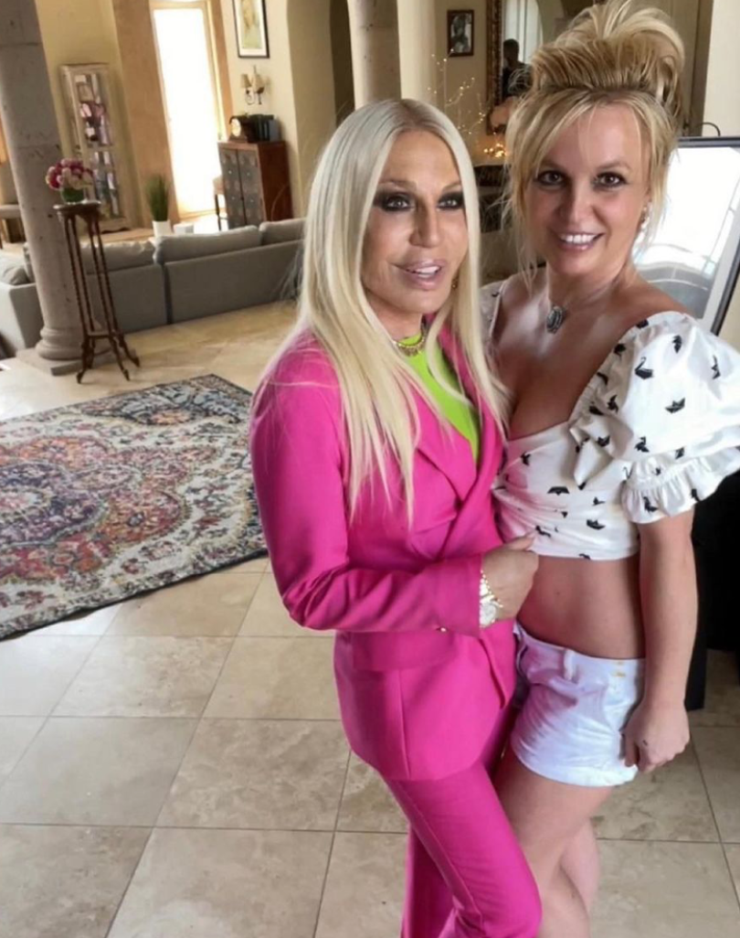 Britney and Donatella Reunion: Wedding Dress Edition