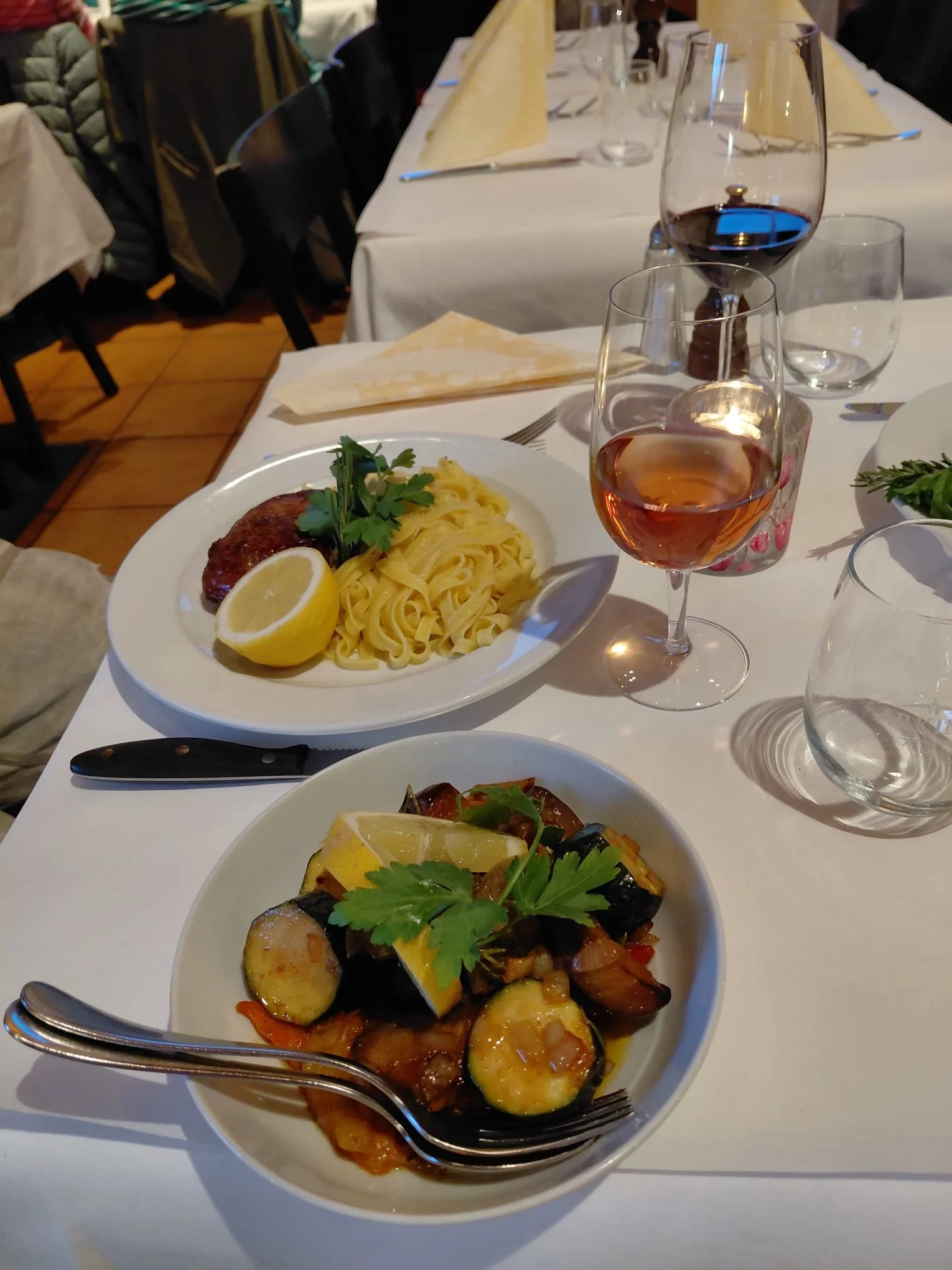 Rinderfilet mit Gemüse