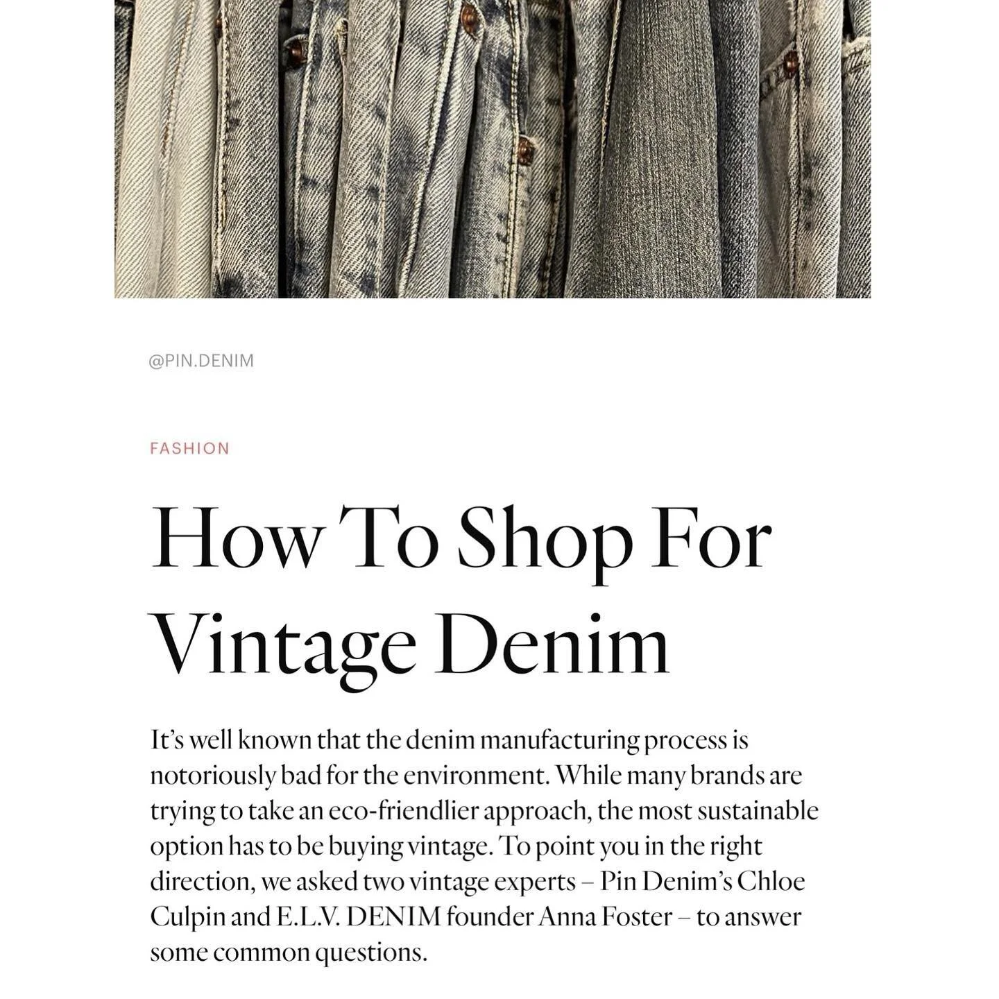 PIN DENIM