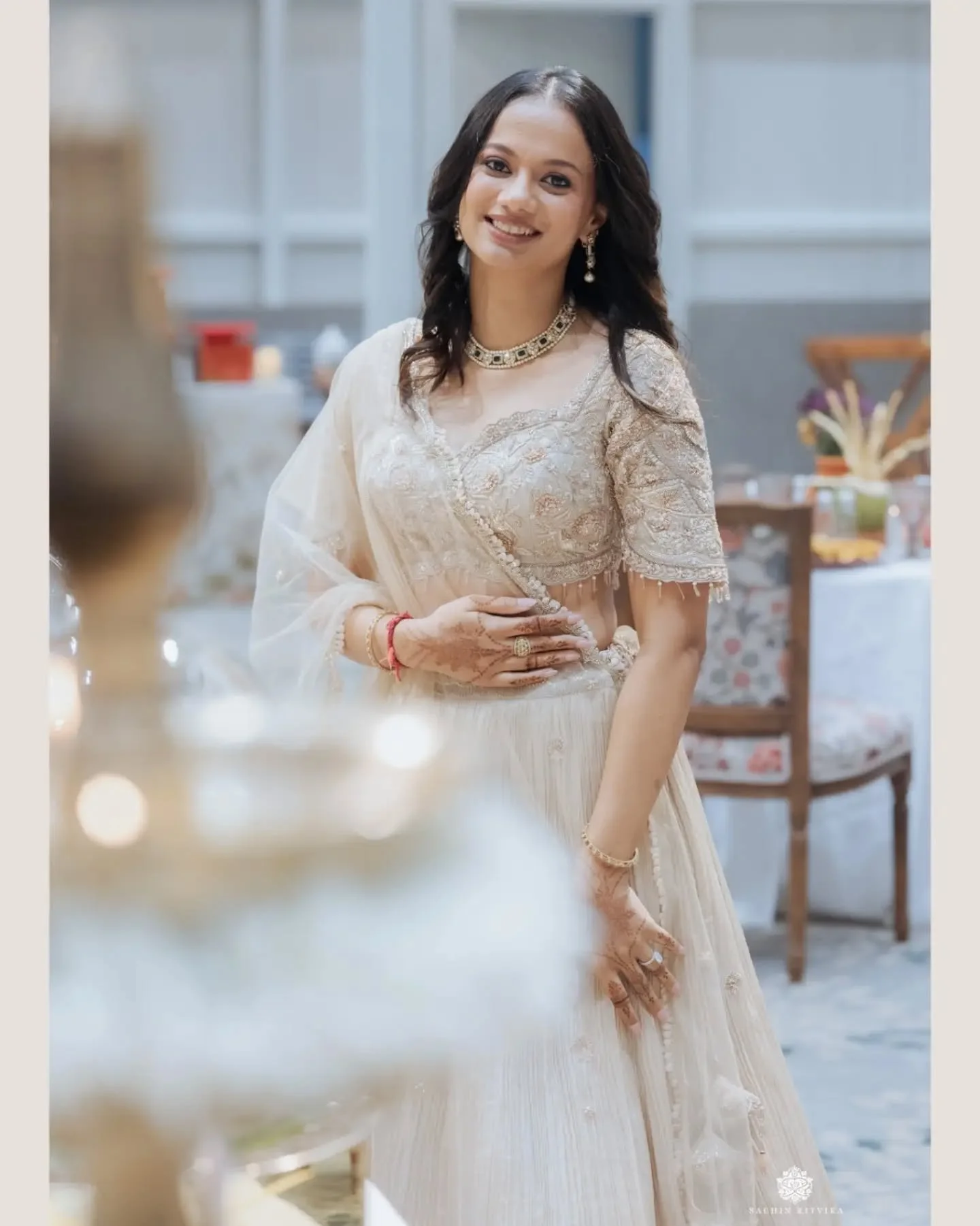 A beautifully curated evening celebrating the union of Anavi &amp; Parth was an absolute joy for our team to capture. The soft pastel aesthetics created a beautifully soothing atmosphere, but it was the genuine bonds and love in the eyes and smiles o