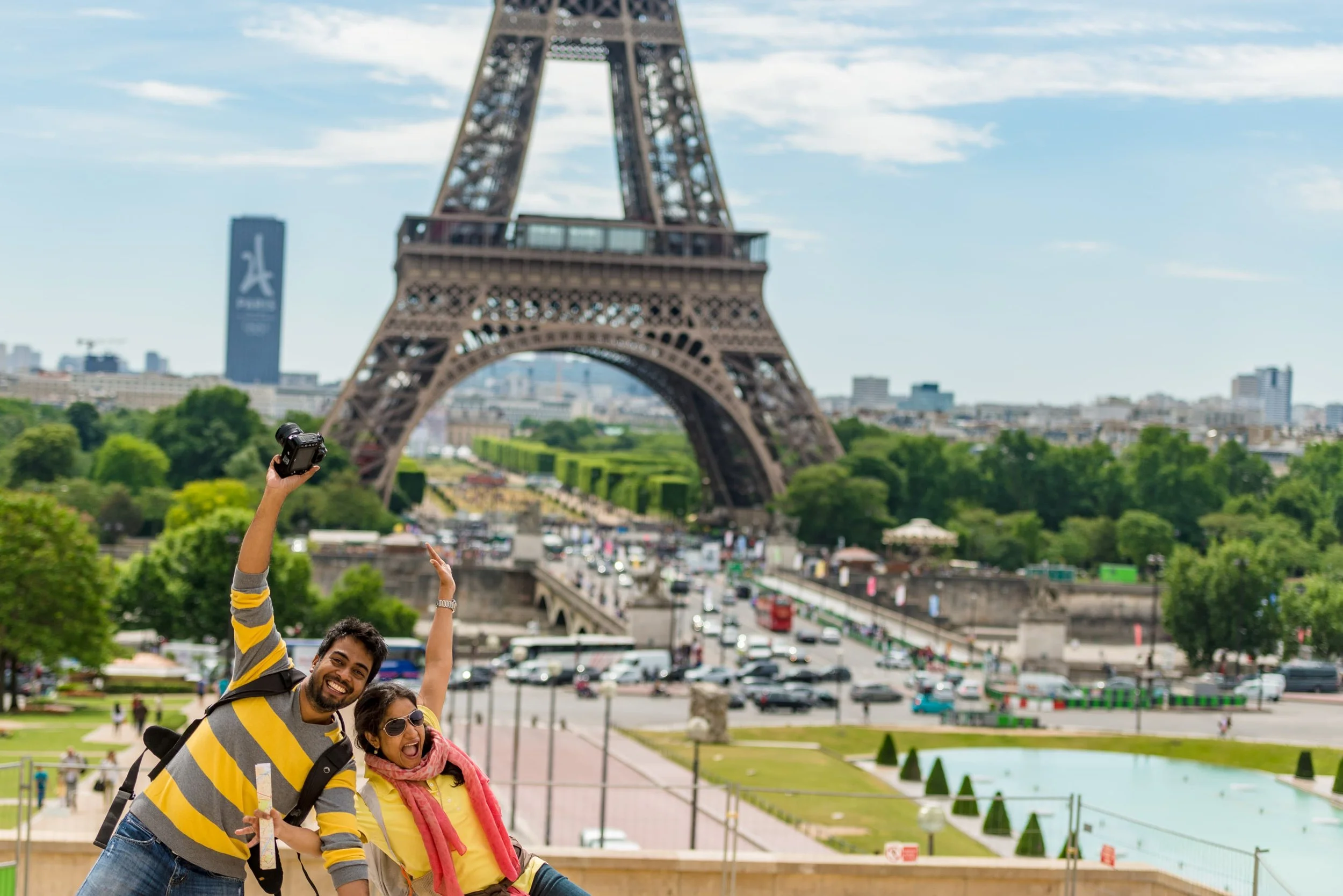 Eiffel Tower Sachin Ritvika in Paris France  Europe 