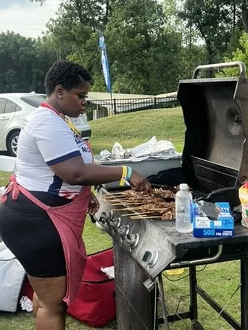 Food grilling at 1847Fest