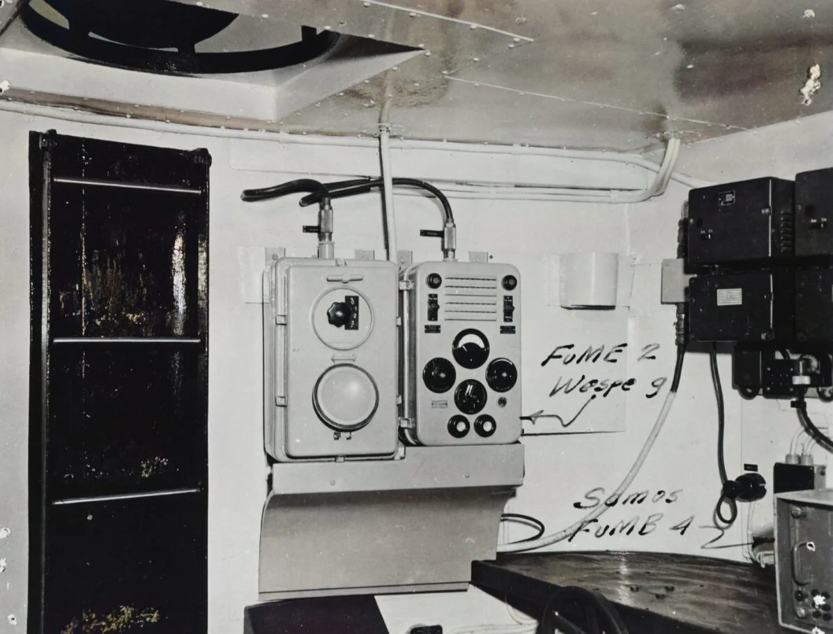 Inside the Prinz Eugen’s radar compartment (US Navy)