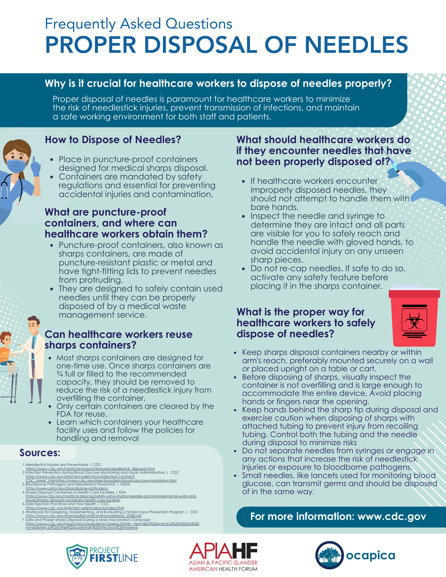 Proper Disposal of Needles FAQ — Project Firstline