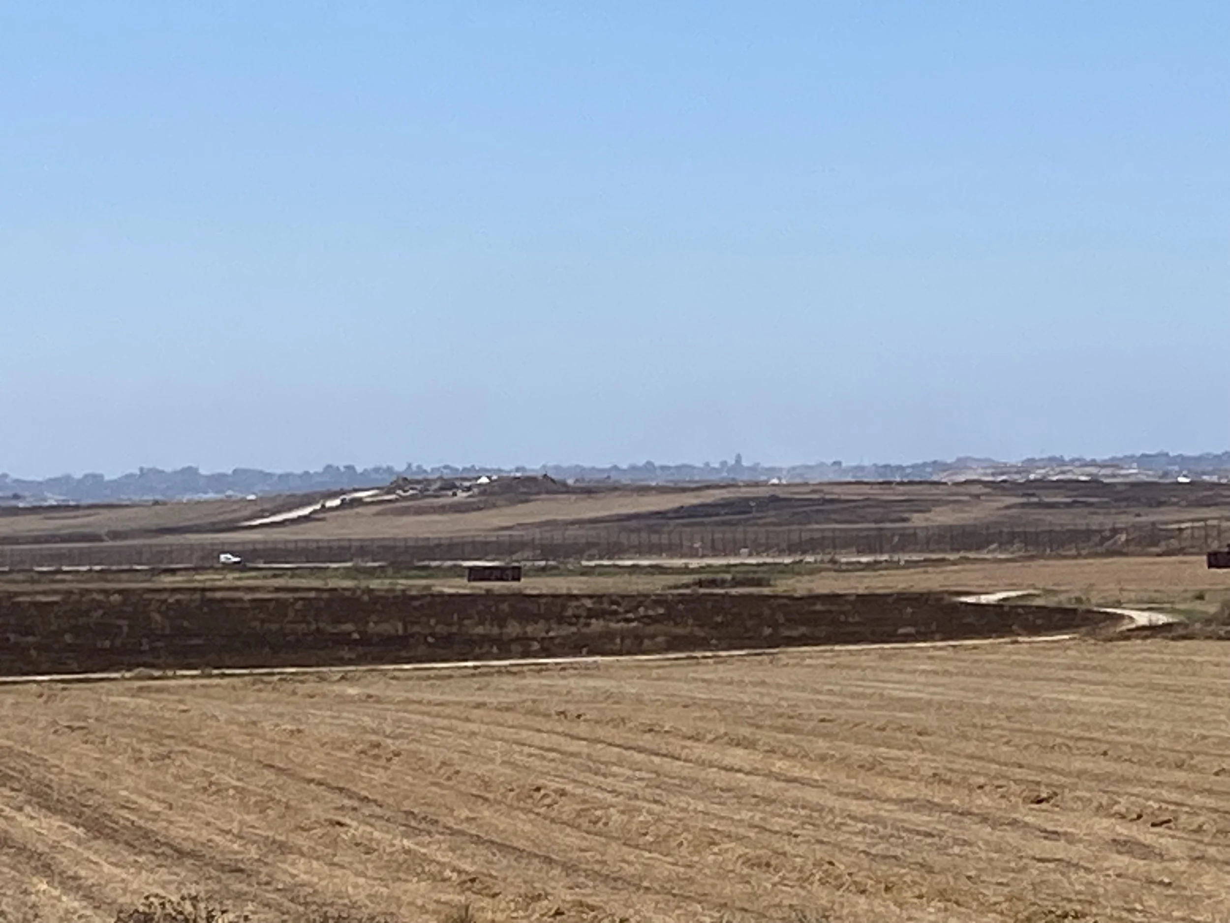 View of Gaza/Israel border