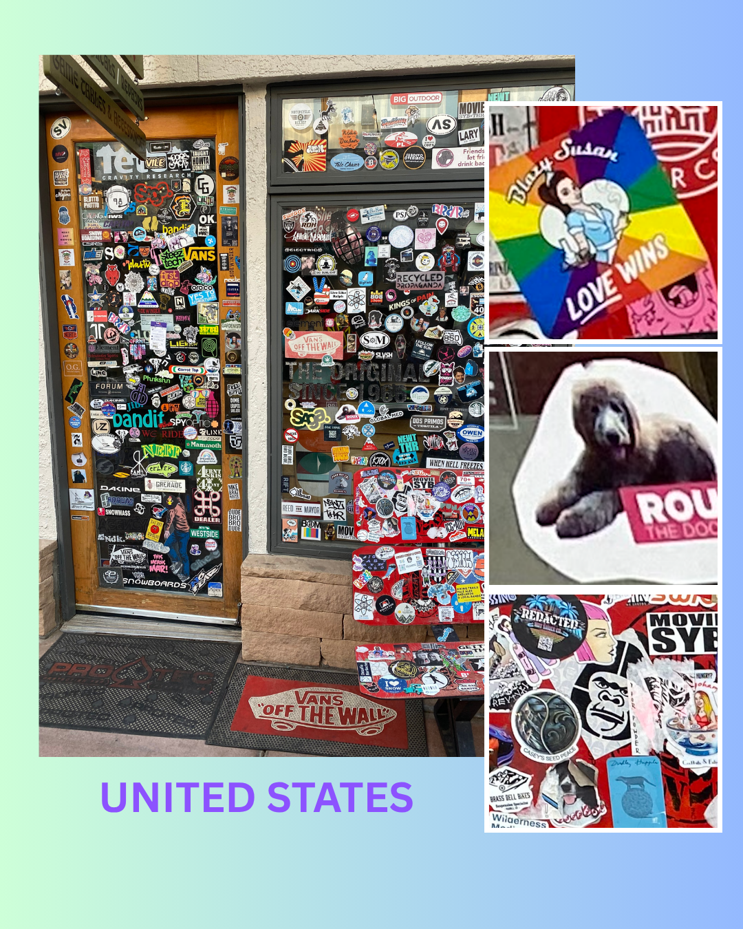 Sticker boards in the U.S.
