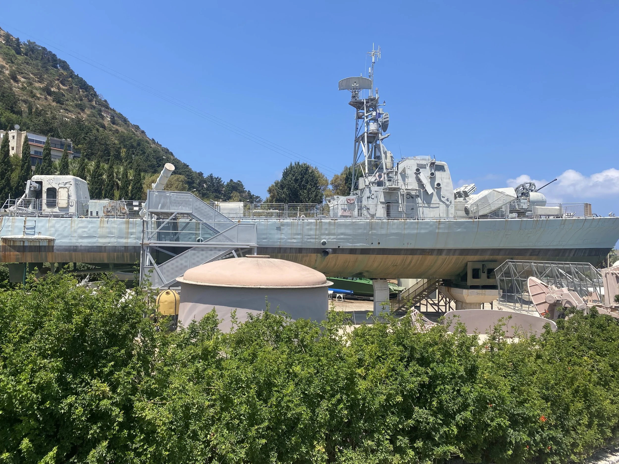 Refugee ship at Clandestine Immigration and Naval Museum Haifa Israel