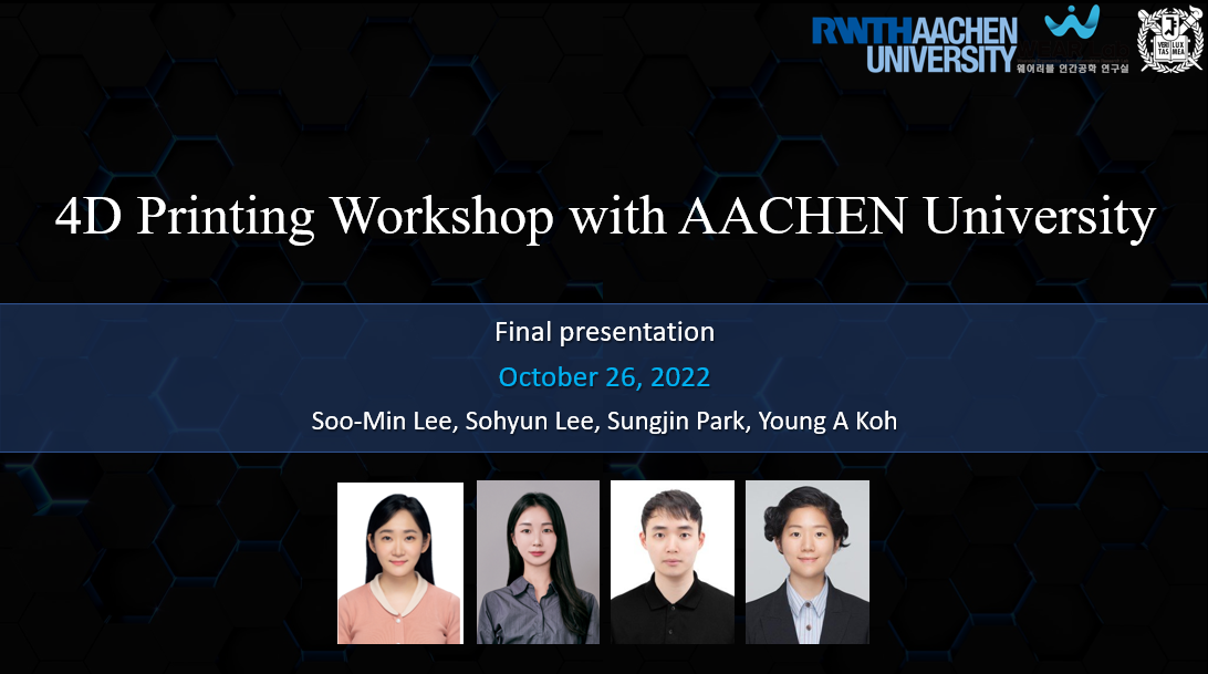 Awards for 4D Printing Workshop with RWTH Aachen University