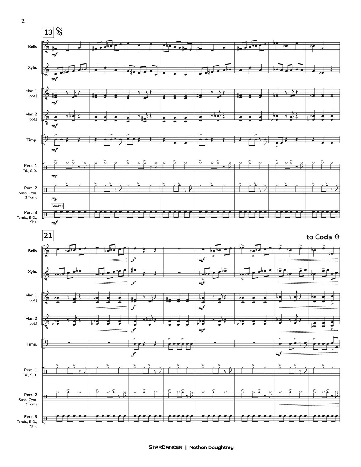 Drums of Moria (percussion ensemble 59+) Nathan Daughtrey — nathan