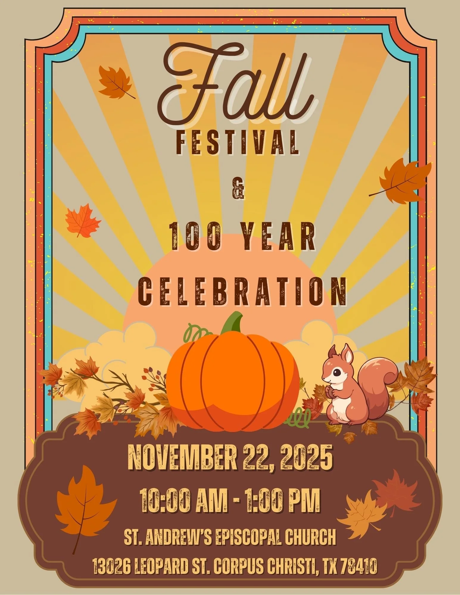 Fall Festival & 100 Year Celebration - SAVE THE DATE