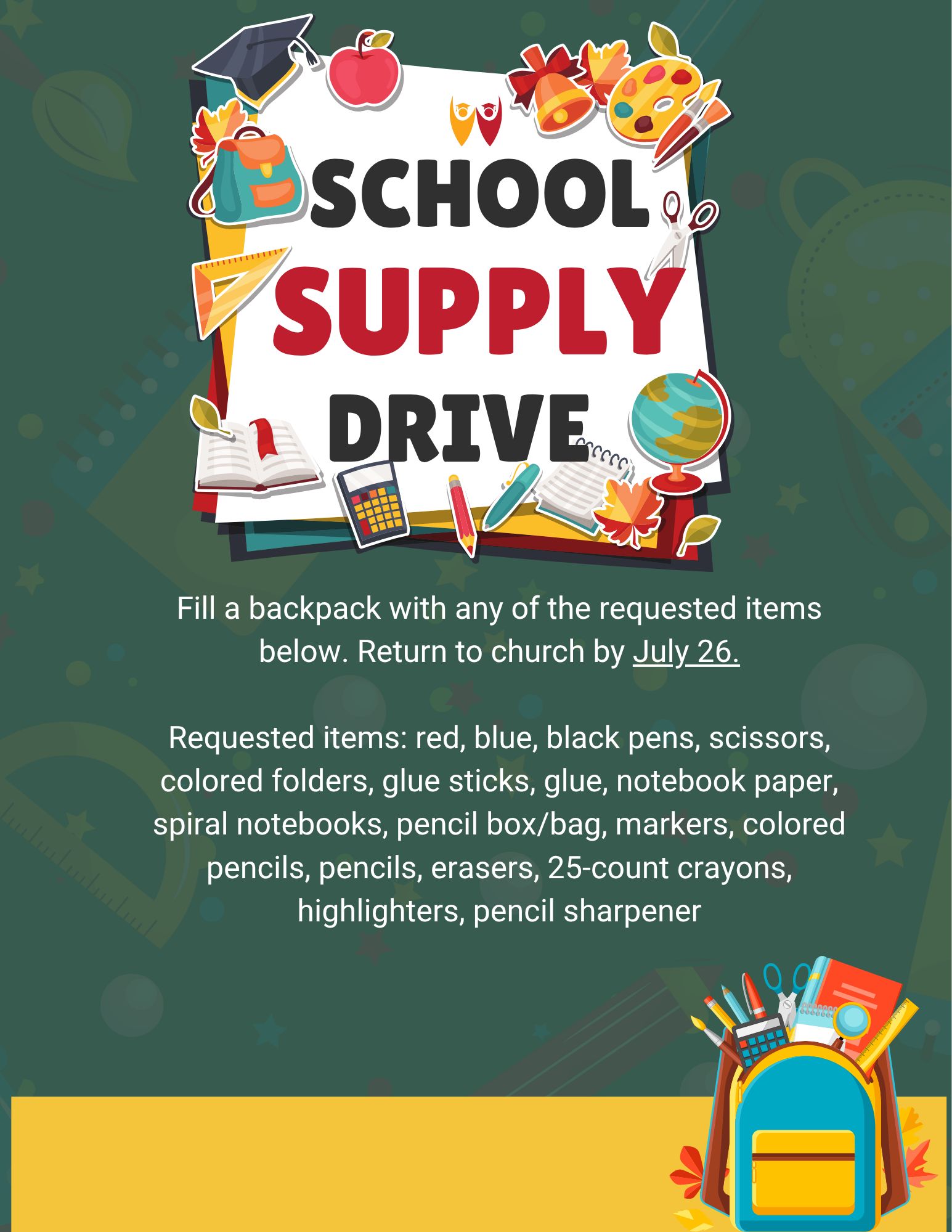 Back To School Drive