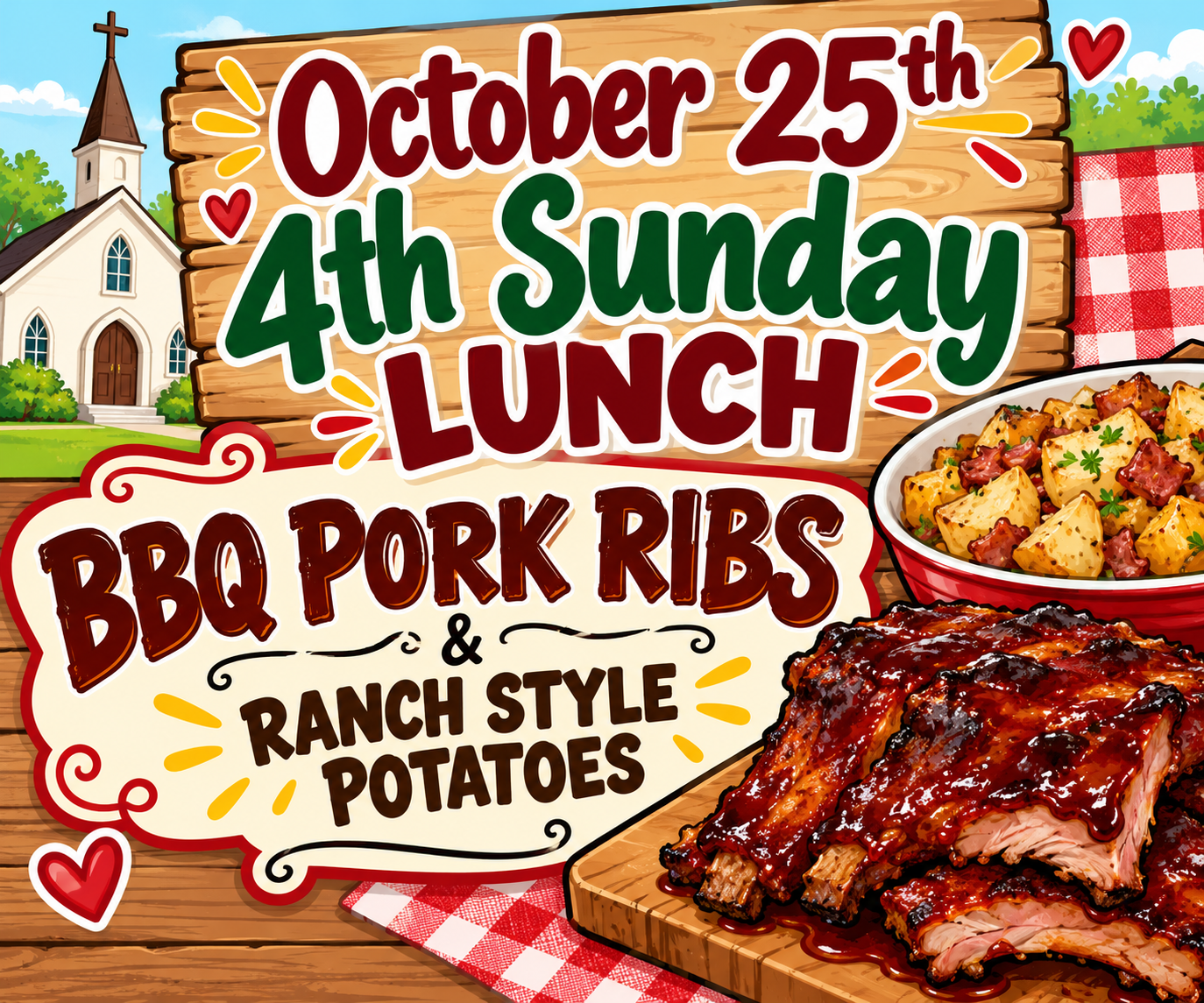 October 25th - 4th Sunday Lunch