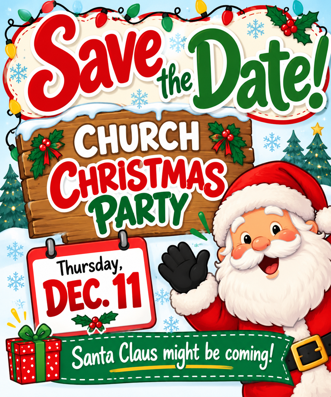 Save the Date! Church Christmas Party