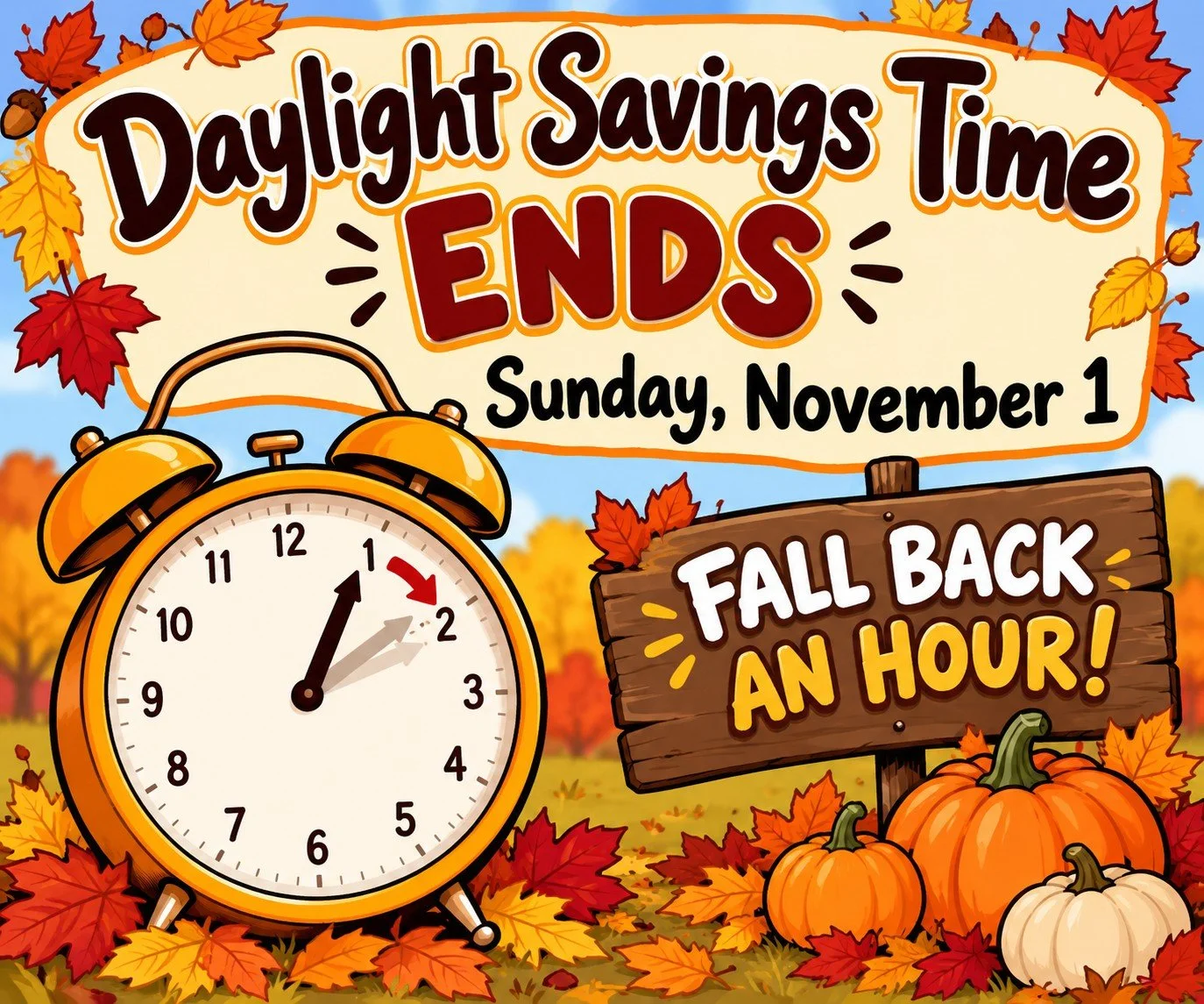 Daylight Savings Time Ends