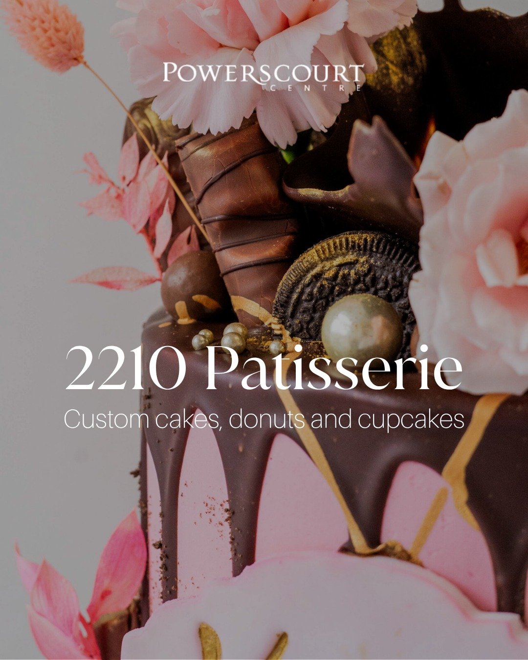 Sweet moments, thoughtfully made @2210_patisserie

At 2210 Patisserie, located on the ground floor at Powerscourt Townhouse Centre, discover beautifully crafted cakes, donuts and cupcakes, perfect for birthdays, celebrations and special occasions.

Y