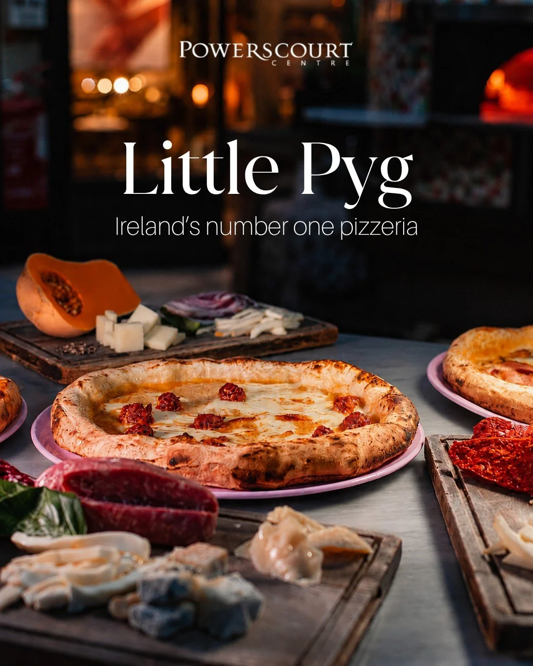 Named Ireland&rsquo;s Best Pizzeria three years in a row, @littlepyg has become a destination in itself within the Townhouse.

Set beneath the historic glass roof in our courtyard, Little Pyg combines authentic Neapolitan pizza, cocktails and one of 