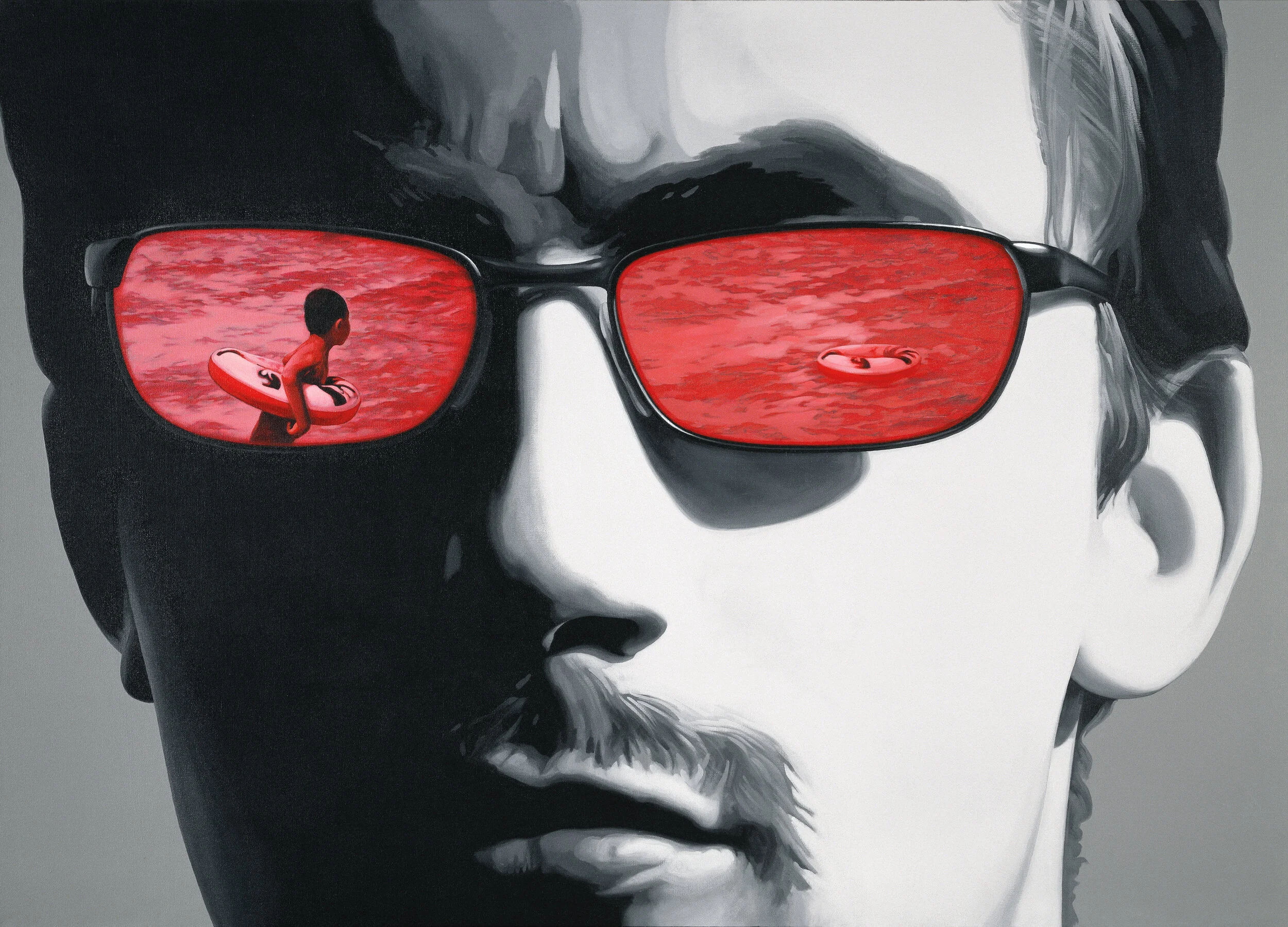 Portrait Landscape No.1. 200cm x 280cm. Acrylic on Canvas. 2008.