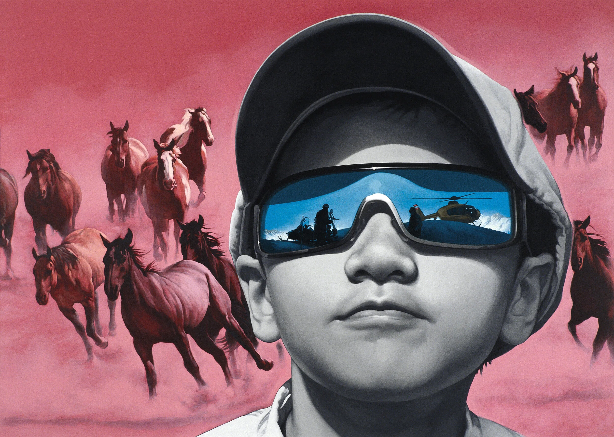Portrait Landscape No.14. 200cm x 180cm. Acrylic on Canvas. 2008.