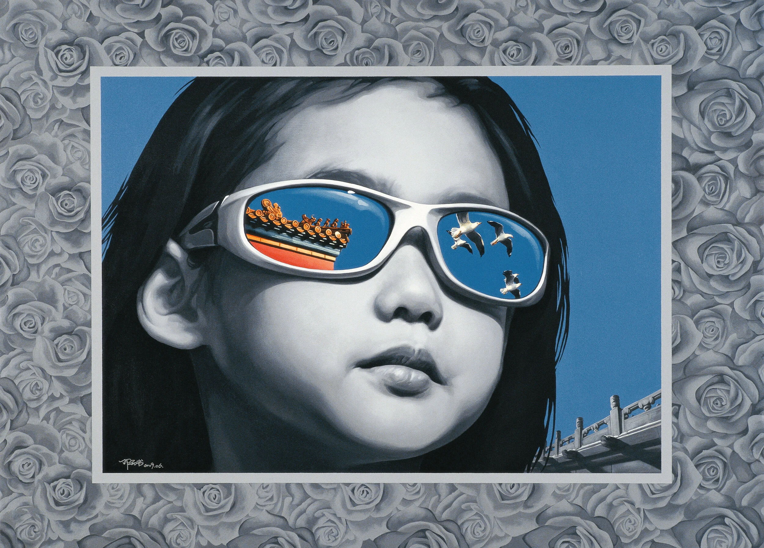 Portrait Landscape No.24. 165cm x 230cm. Acrylic on Canvas. 2009.