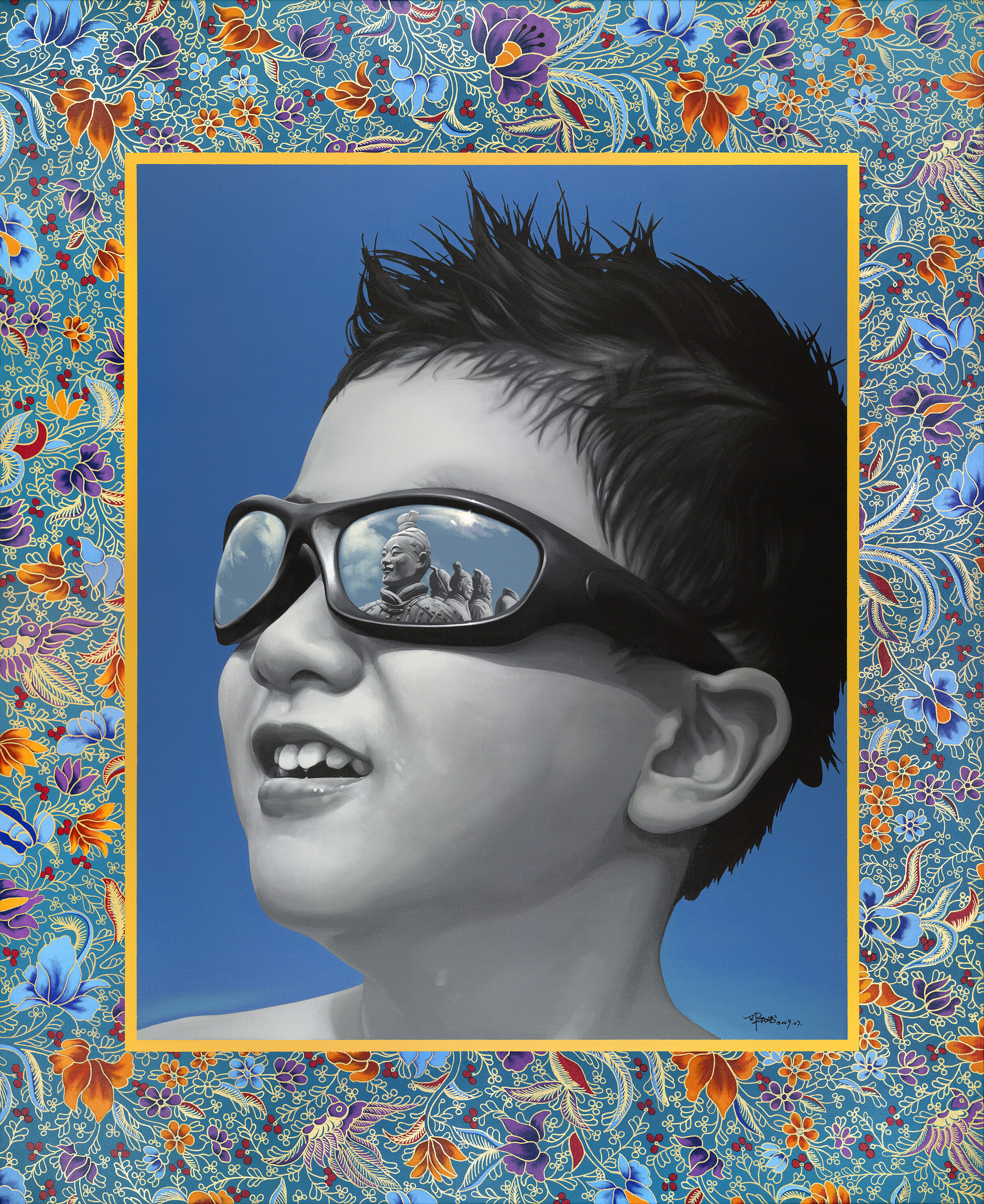 Portrait Landscape No.25. 220cm x 180cm. Acrylic on Canvas. 2009.