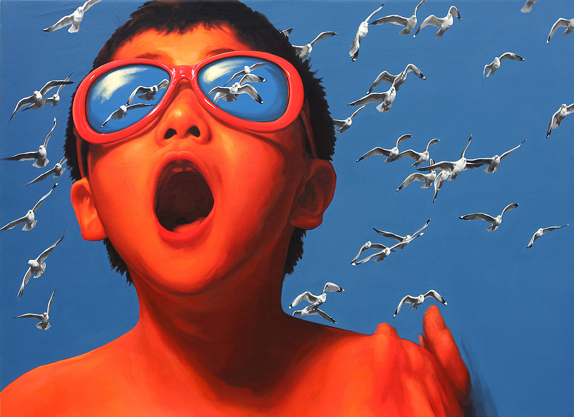 Portrait Landscape No.27. 150cm x 110cm. Acrylic on Canvas. 2009.