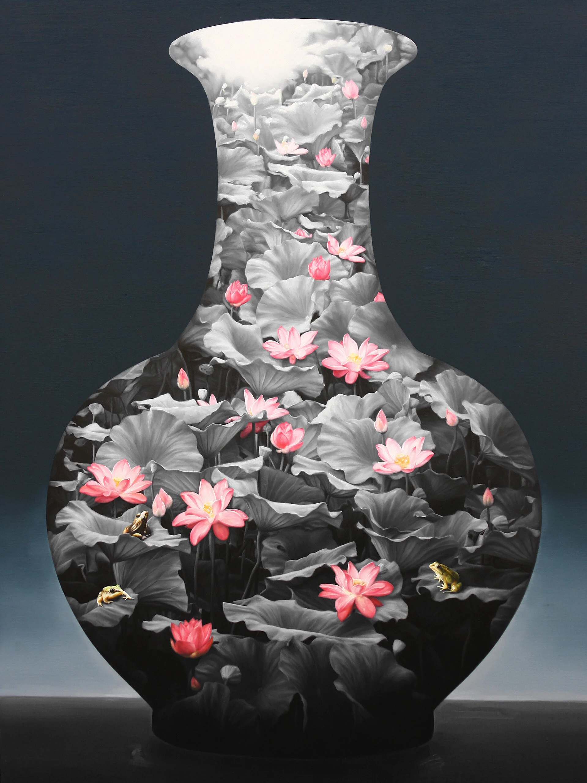 荷•古瓷 1號, 180厘米 x 135厘米, 布面油画, 2010。