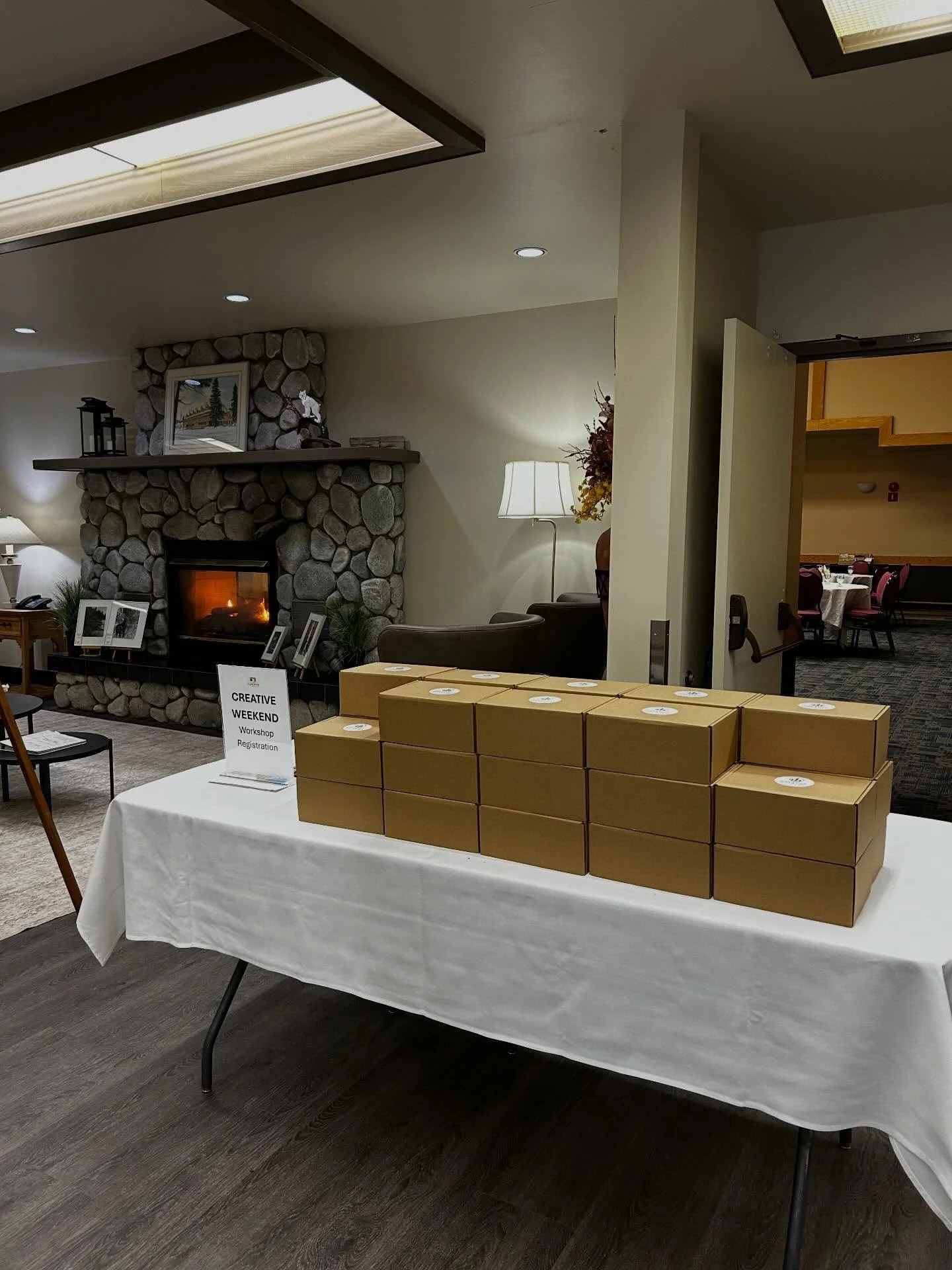 Our welcome to the Creative Weekend at The Hawood was lovely. Everything was ready when I arrived with my boxes&mdash;the writing room, the workshop spaces, all set and waiting. As participants came in and signed up for their sessions, I had the chan