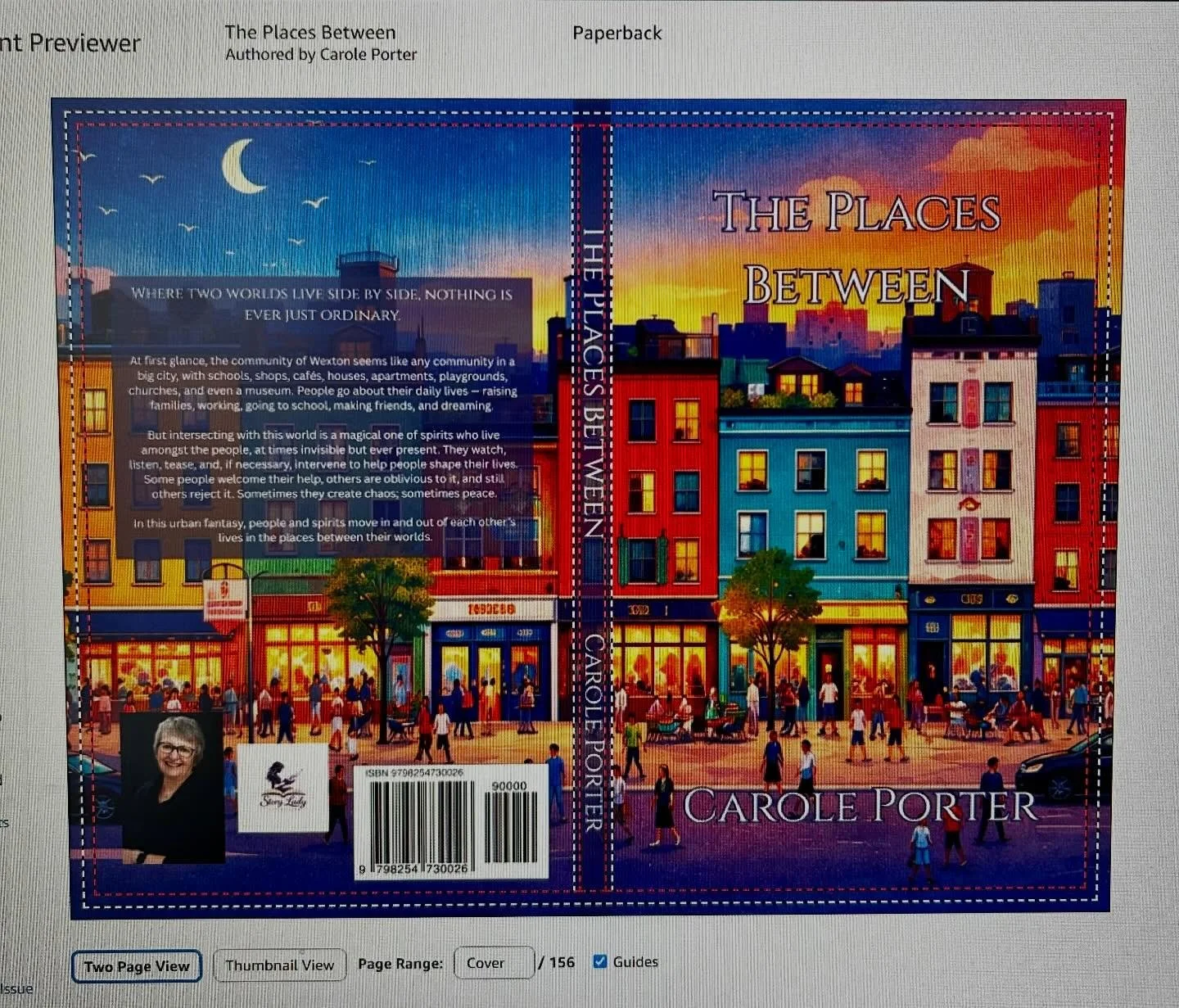 I learned something new today.

I&rsquo;m helping Carole Porter get her book, The Places Between, ready for sale. Carole is still waiting for her ISBN number, but we wanted to upload the manuscript and cover to check for any errors. 

When Amazon ask