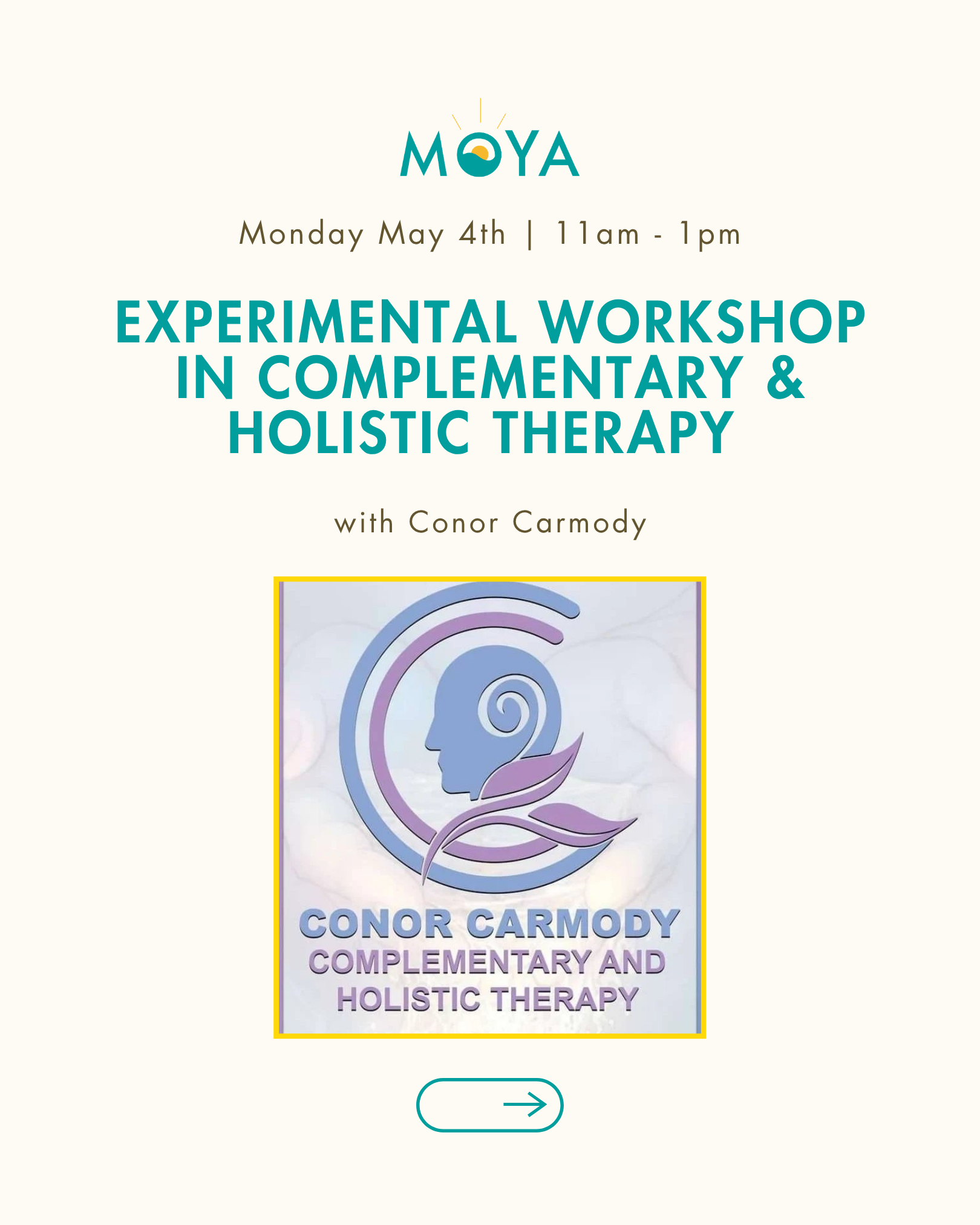 Experimental Workshop in Complementary &amp; Holistic Therapy with Conor Carmody
