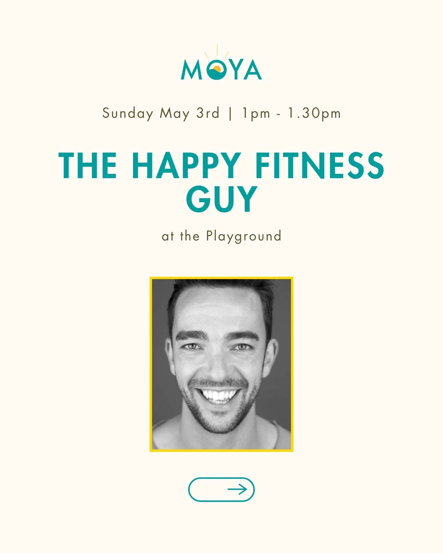 The Happy Fitness Guy @thehappyfitnessguy 😃
Sunday 3rd May 2026
13:00 - 13:30

Join the Happy Fitness Guy at the Playground area during the Family Fun Day at MOYA - 1-1.30pm. Lots of fun, laughing and energetic play and dance. Everyone welcome to jo