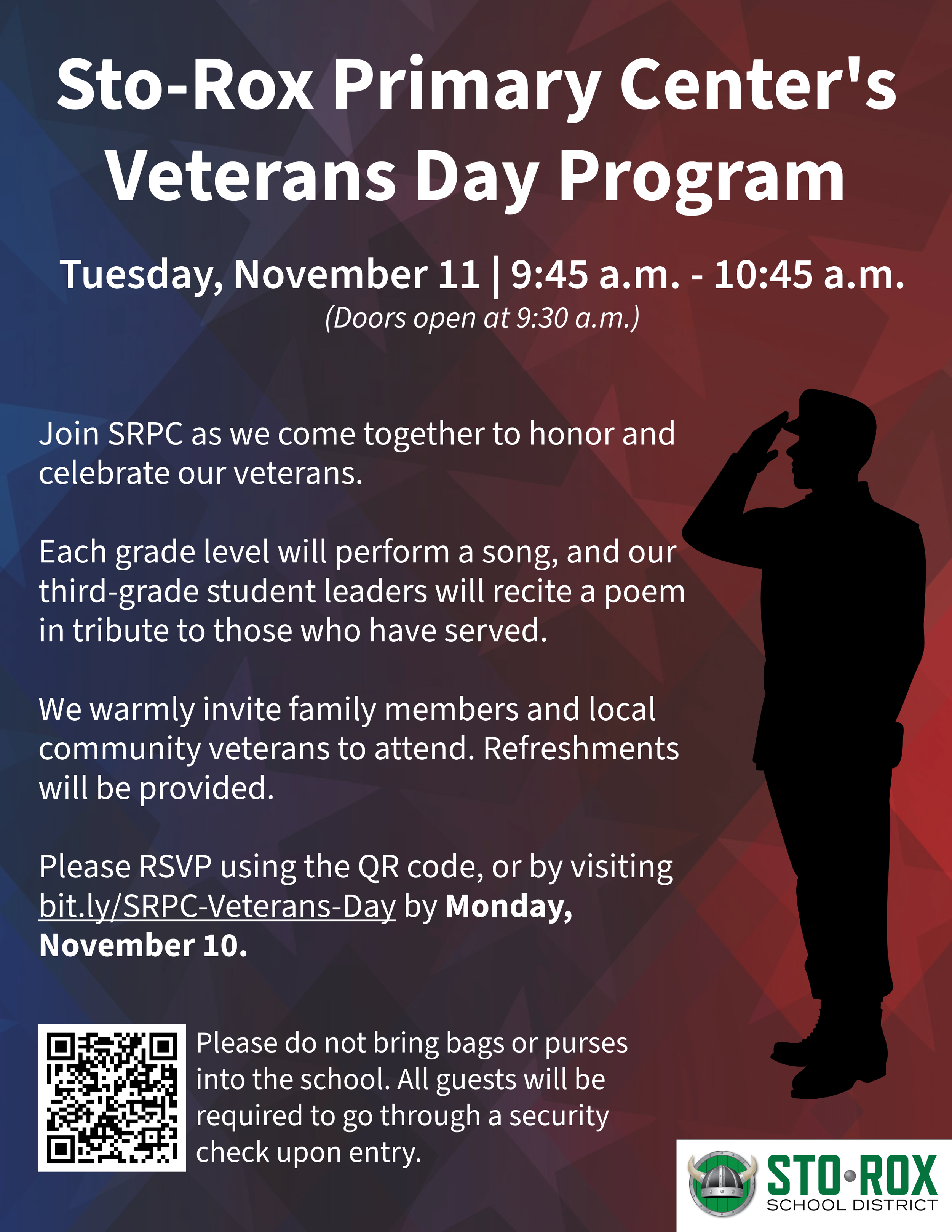 Sto-Rox Primary Center's Veterans Day Program