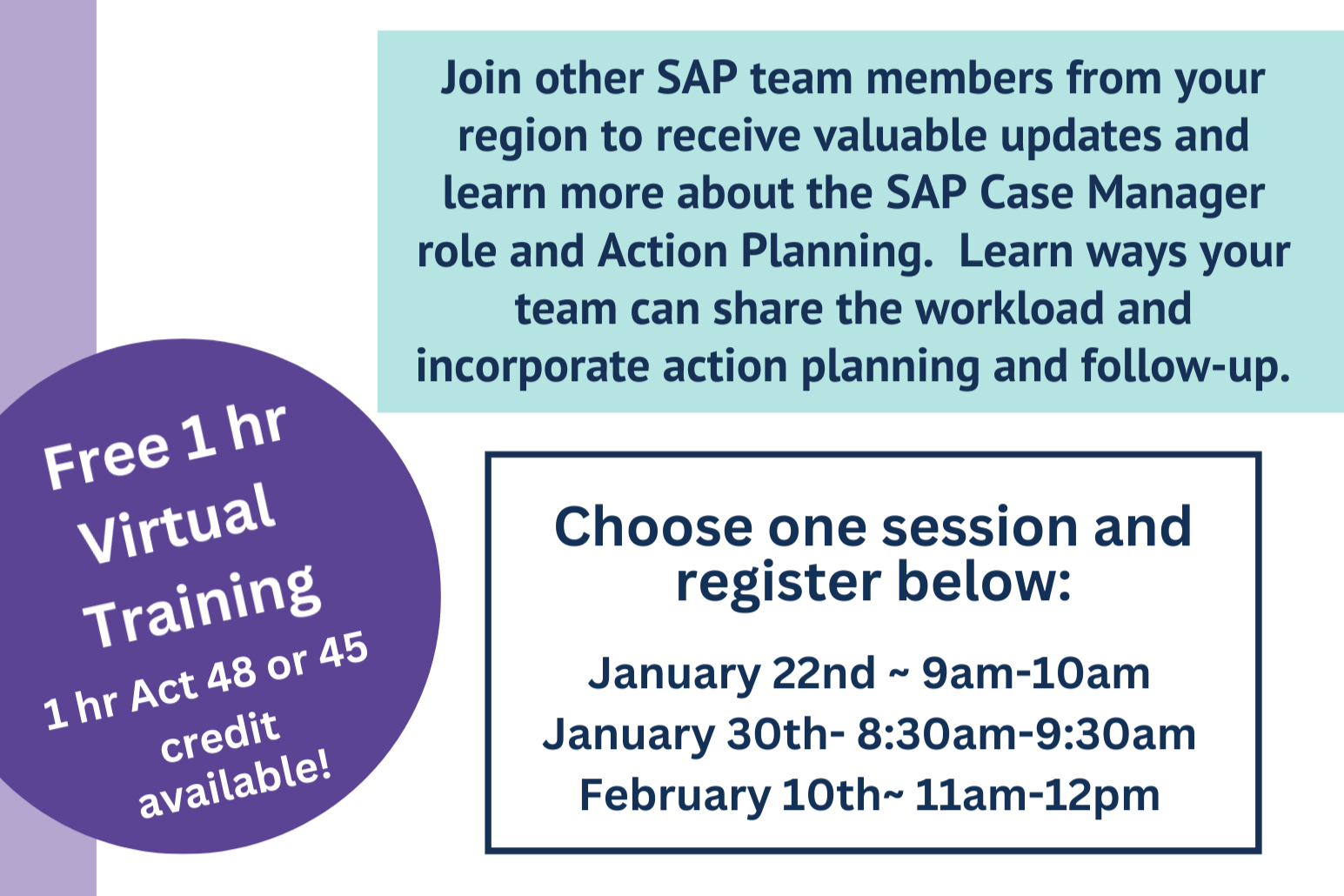 SAP Refresher Training for Trained SAP Team Members (2025–2026)