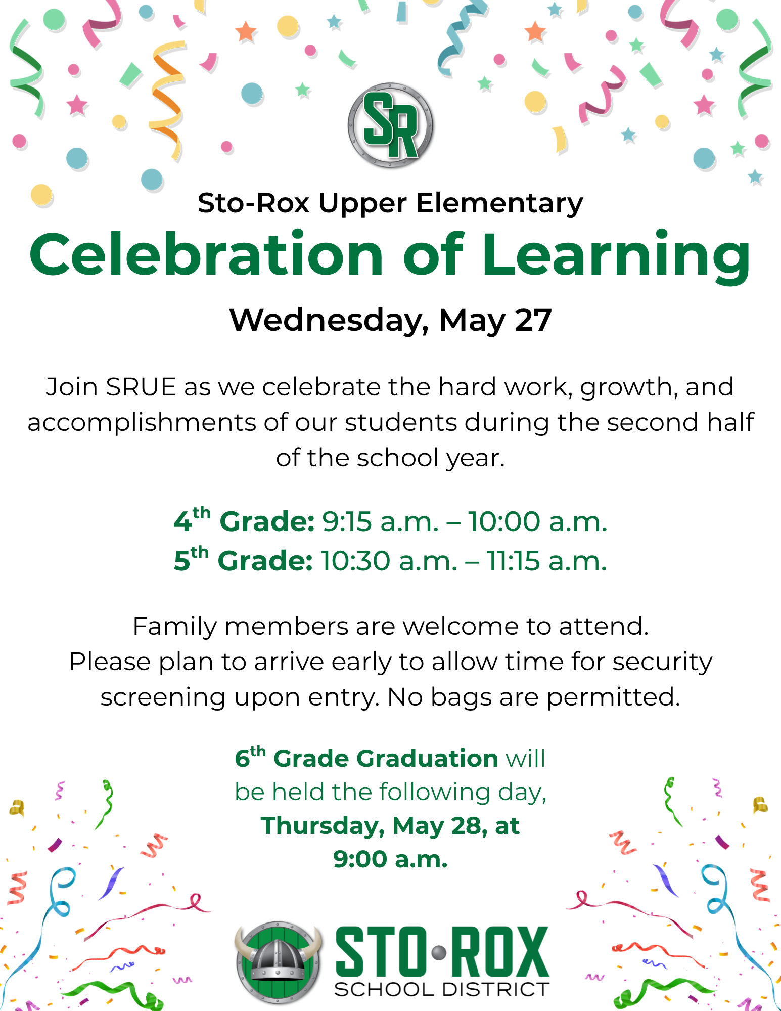 5th Grade Celebration of Learning