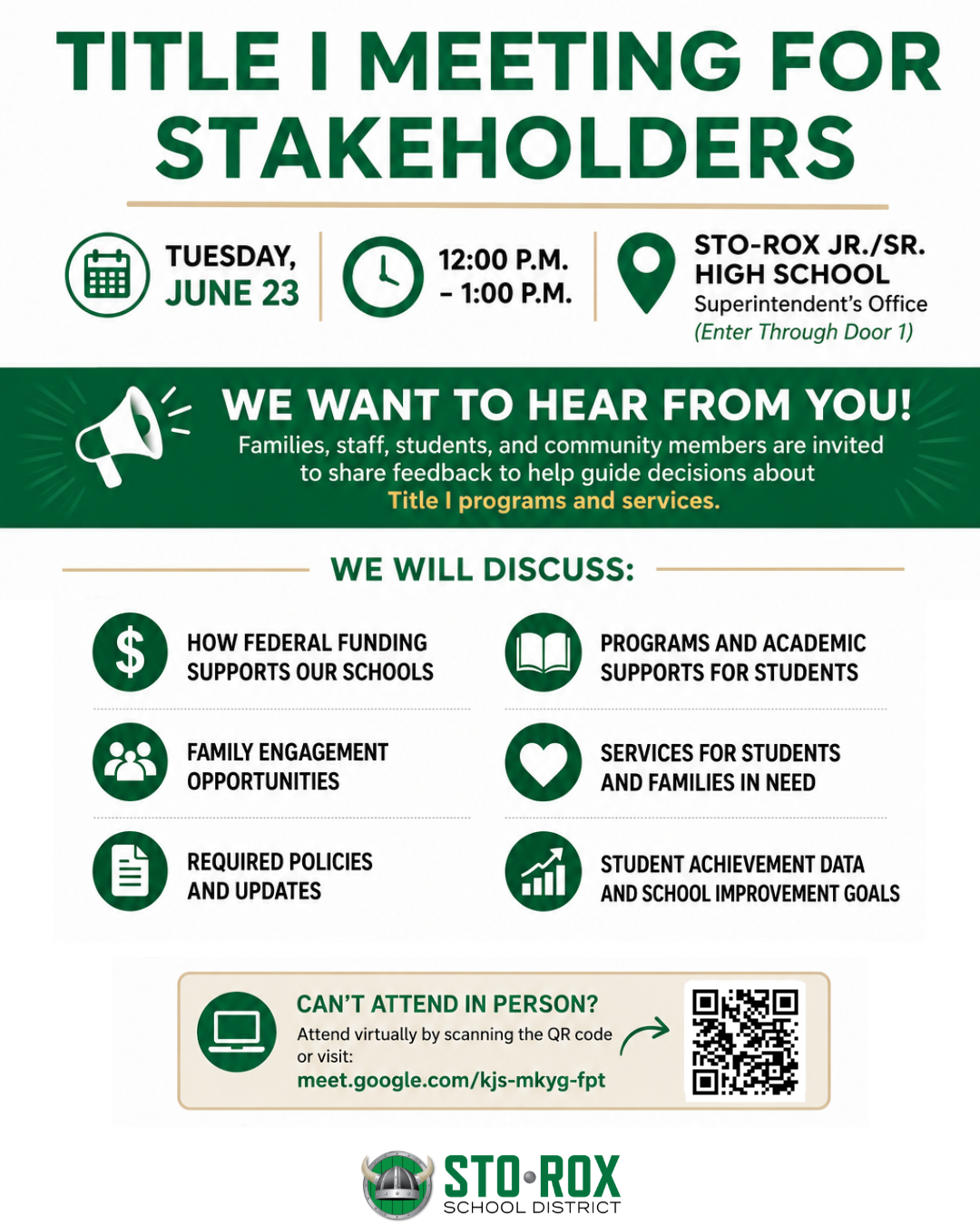 Title I Meeting for Stakeholders