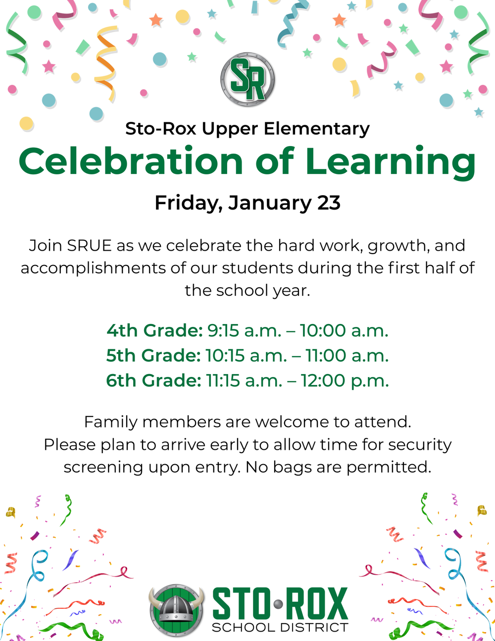 Sto-Rox Upper Elementary Celebration of Learning — Sto-Rox School District