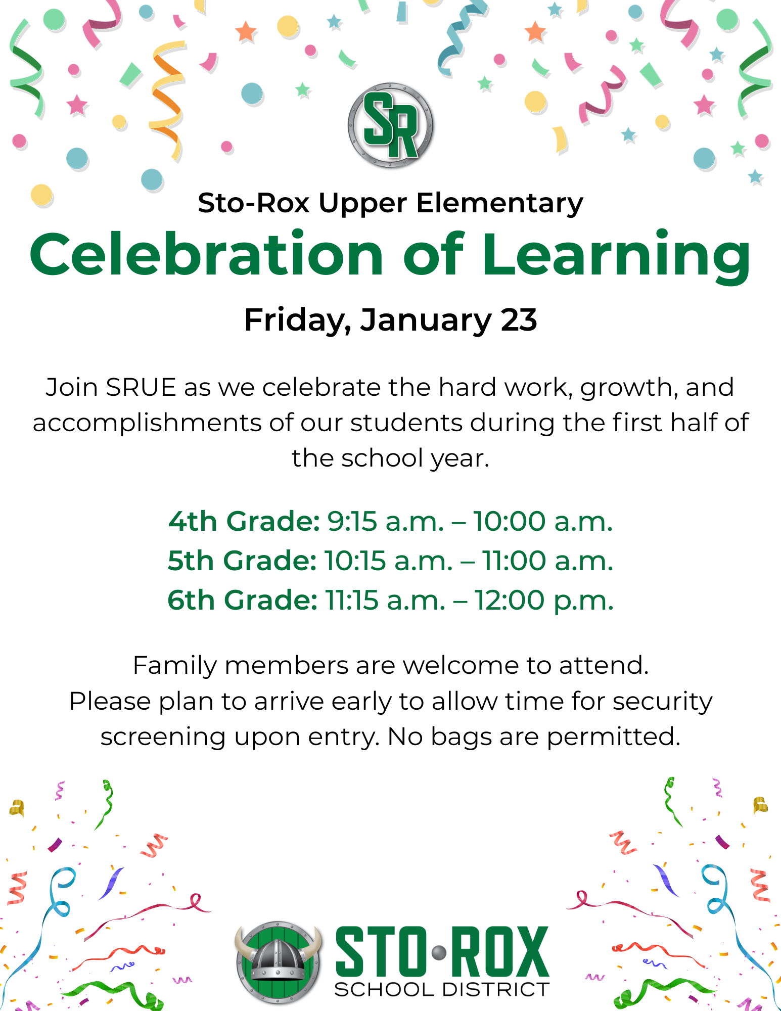 Sto-Rox Upper Elementary Celebration of Learning — Sto-Rox School District