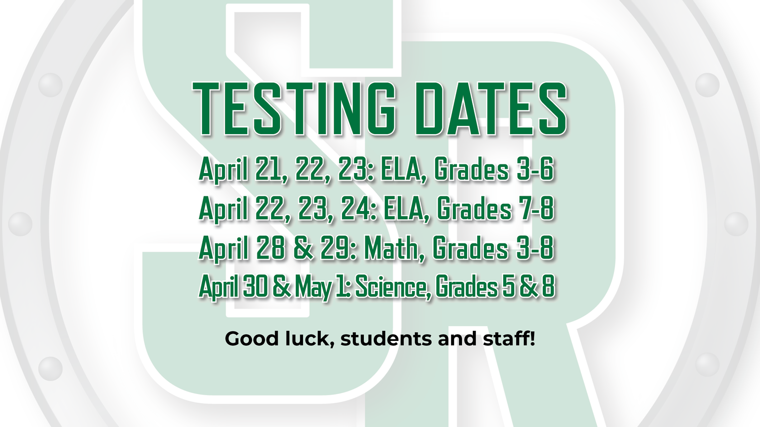 Sto-Rox Students, Staff Prepare for PSSAs — Sto-Rox School District