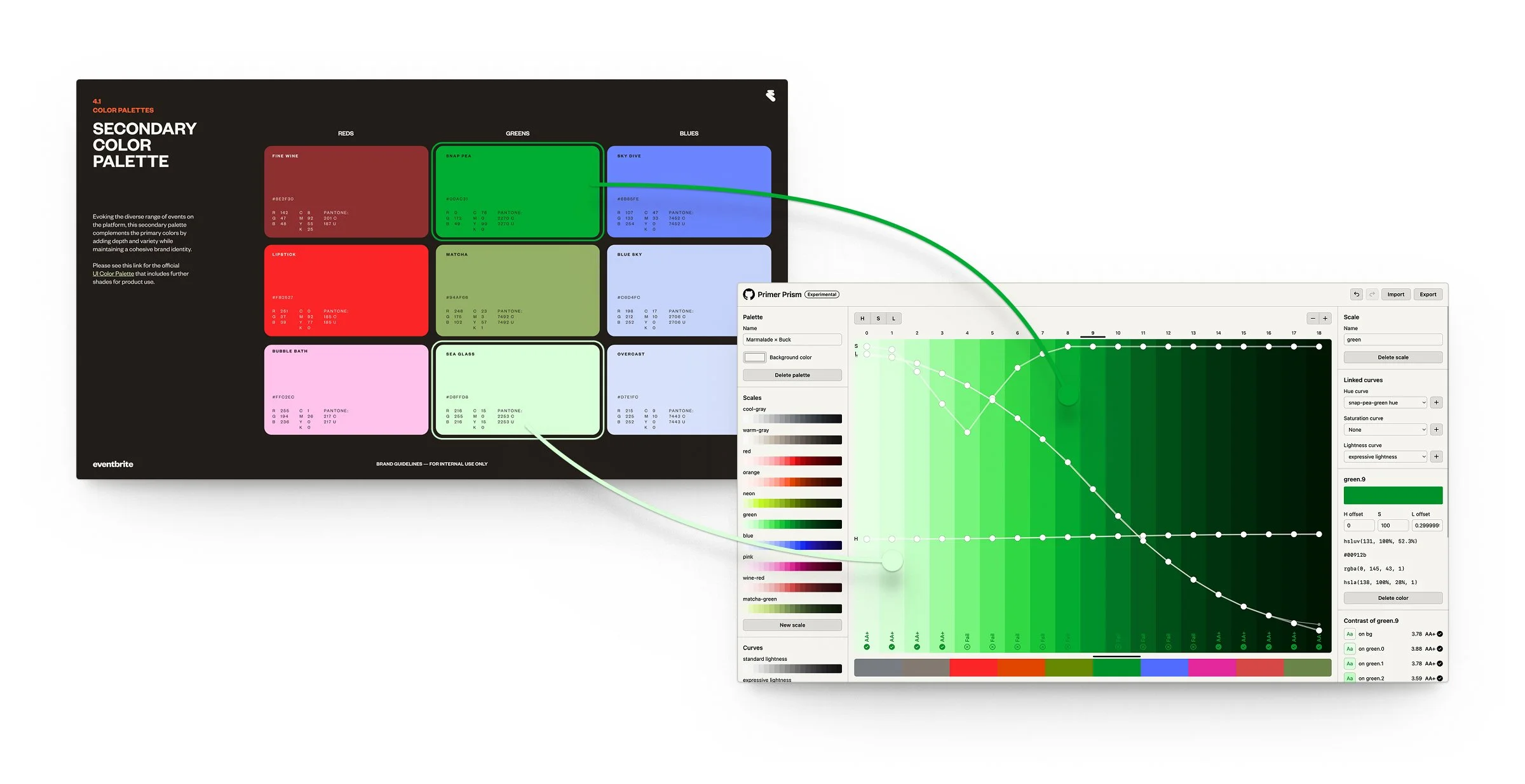 Extending the color system provided by Buck into complete palettes with a full range of tints and shades.