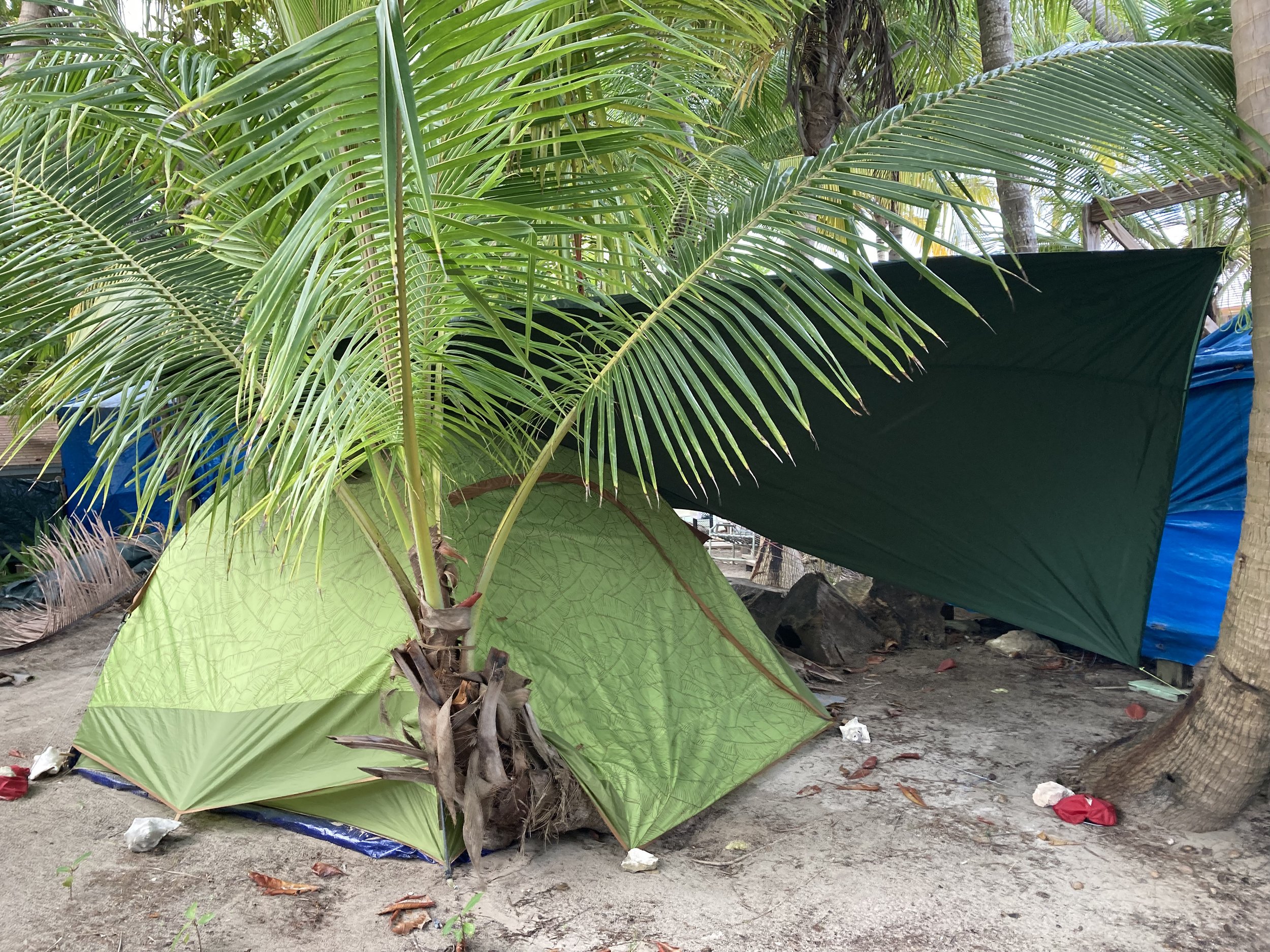 Home sweet home for the month of January. An economical accommodation option outside the hurricane season allows for guests to bring their own tents.