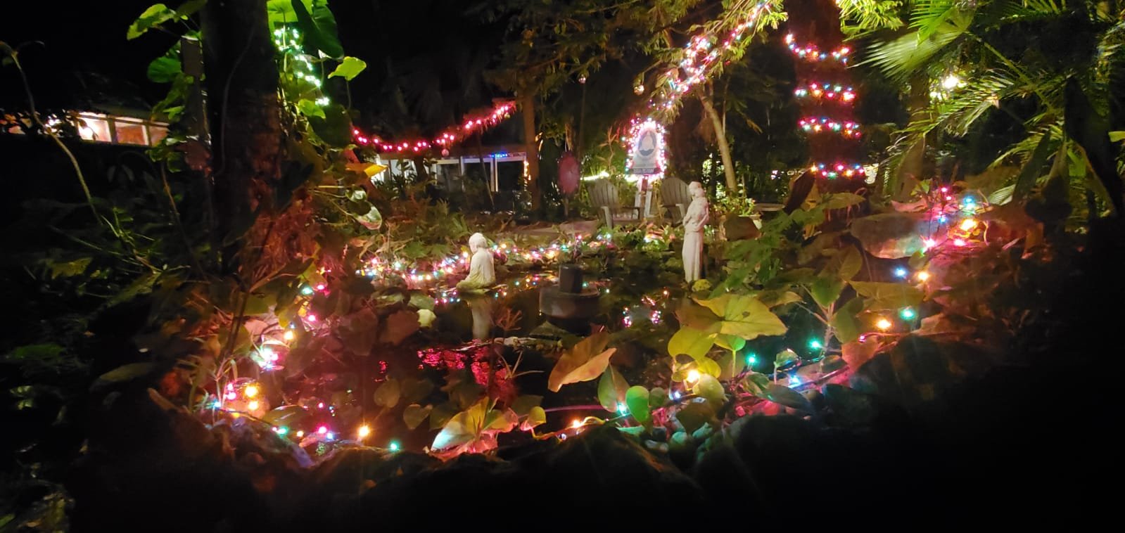 Celebrating the Holidays at the ashram.