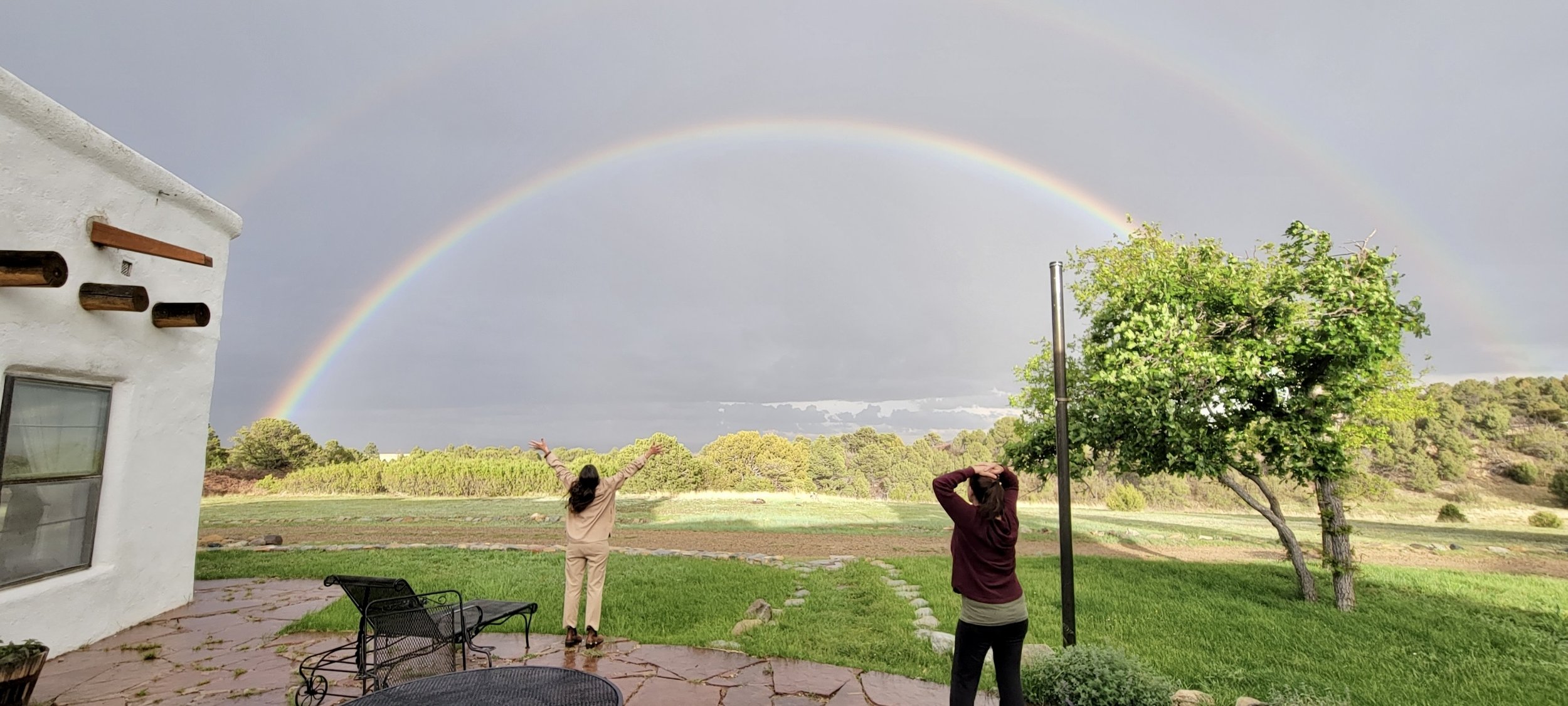 It was a summer of rainbows following the predictable afternoon rains. (photo by Dave Emery)