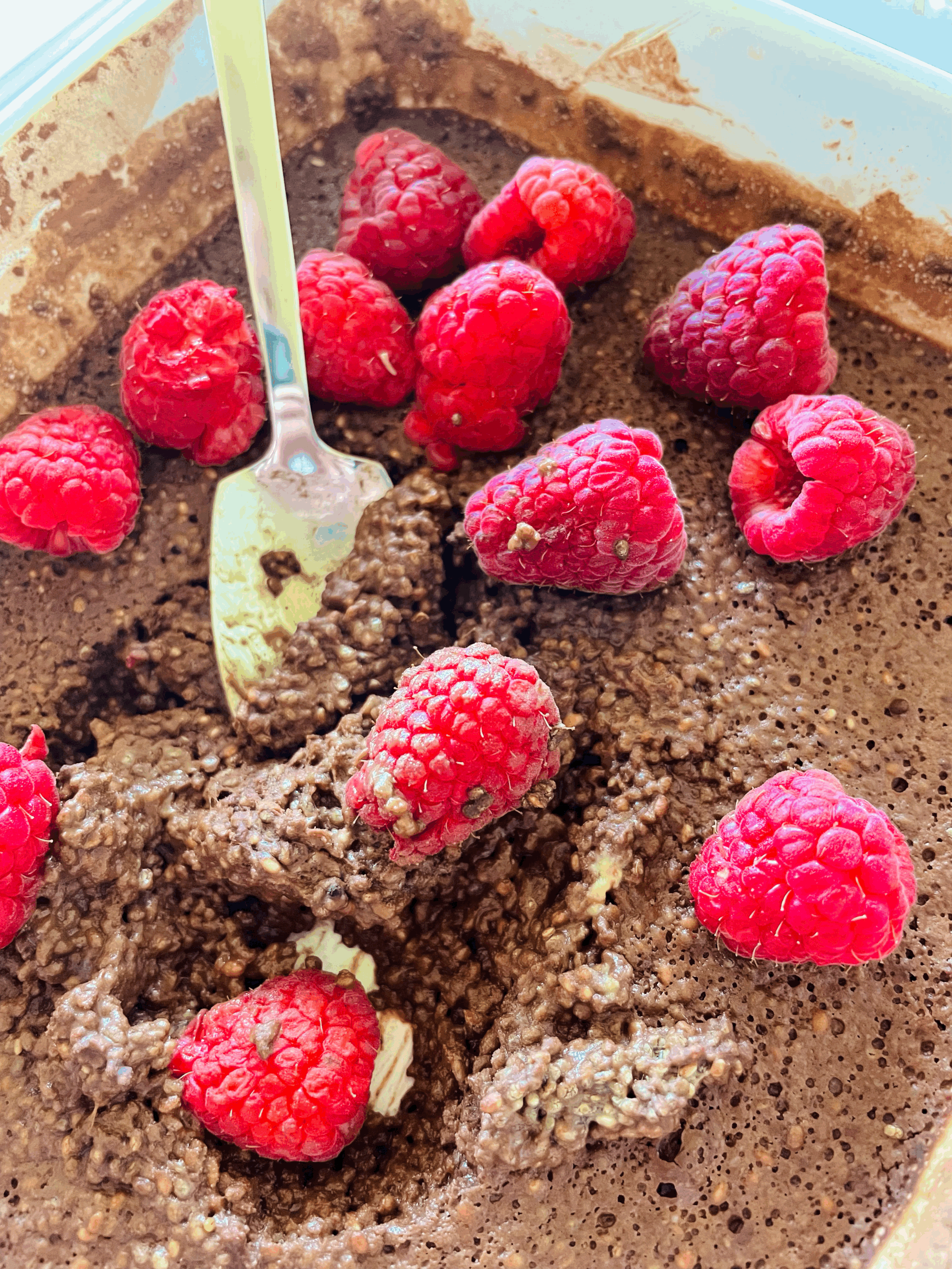 Chocolate Chia Pudding with Berries