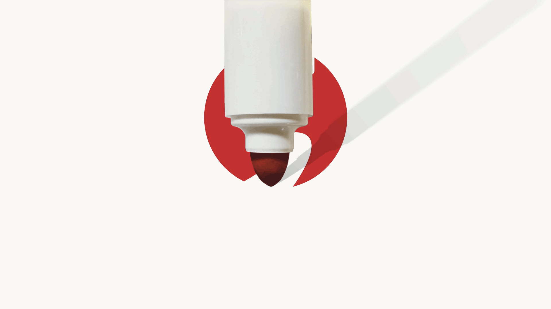 Animation of marker moving into the TruScribe logo