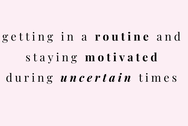 Need help getting into a routine, while we're living in these uncertain times? This course is designed to help you get motivated and start a good routine.