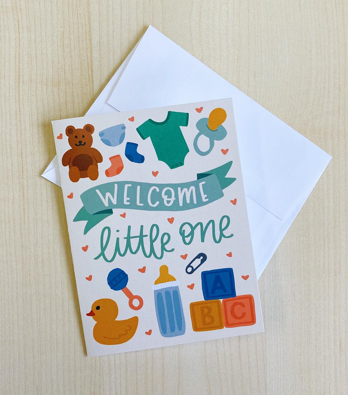 This card is one of my favorites on our website right now!!! It&rsquo;s so precious! 🥺 also I&rsquo;m pretty sure we could all think of someone who needs this card!! 🥰
&bull;
&bull;
#welcomelittleone #welcomebaby #babyshower #babygift #babycards #g