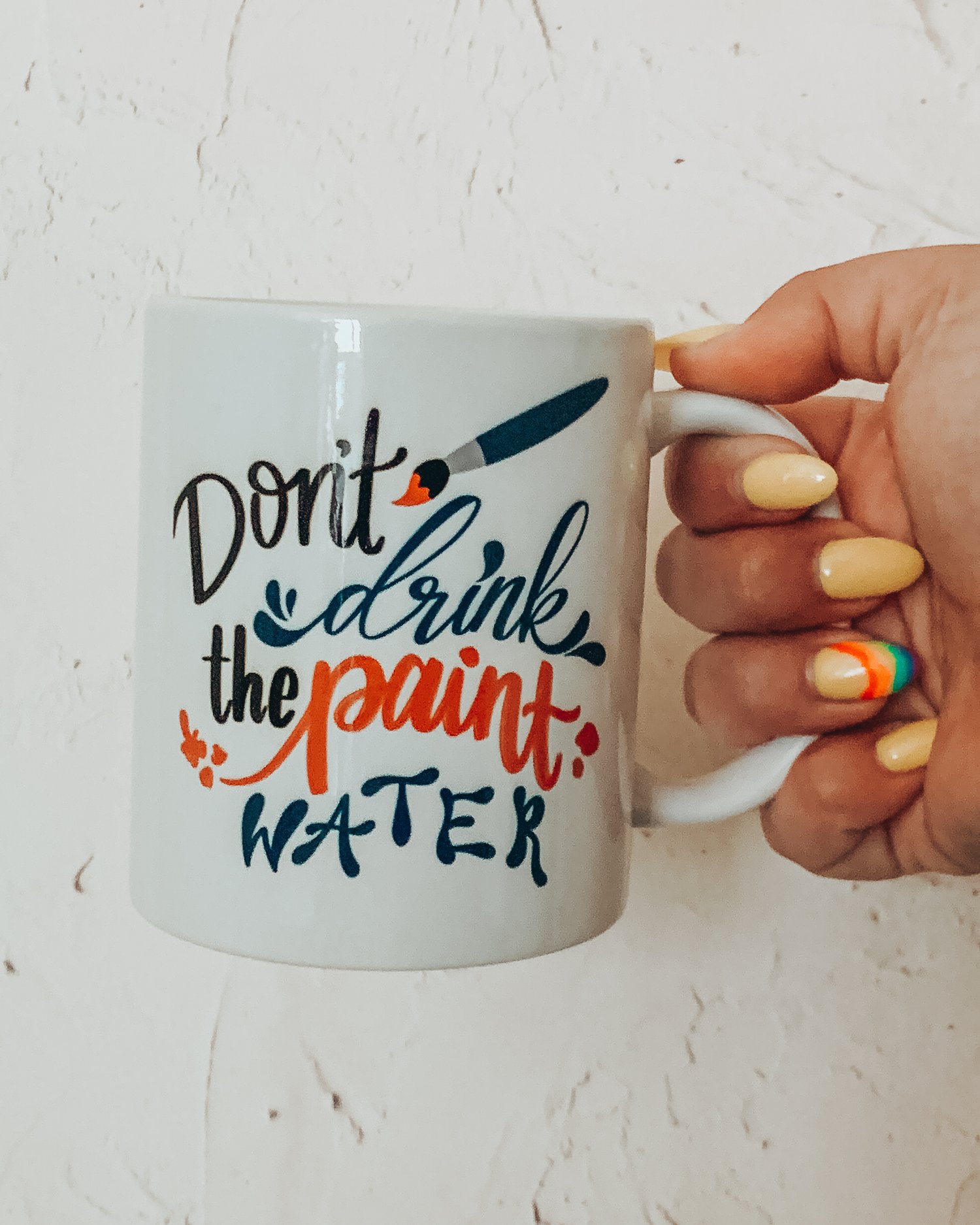 Don't Drink The Paint Water Artist Humor Funny Ceramic Mug — Creative &  Caffeinated